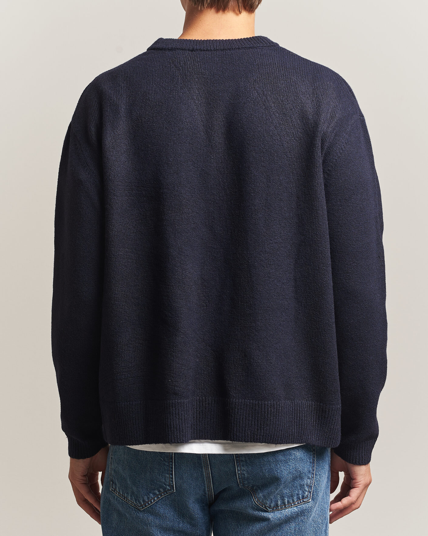 Herren | Pullover | KnowledgeCotton Apparel | Knitted Crewneck Night Sky