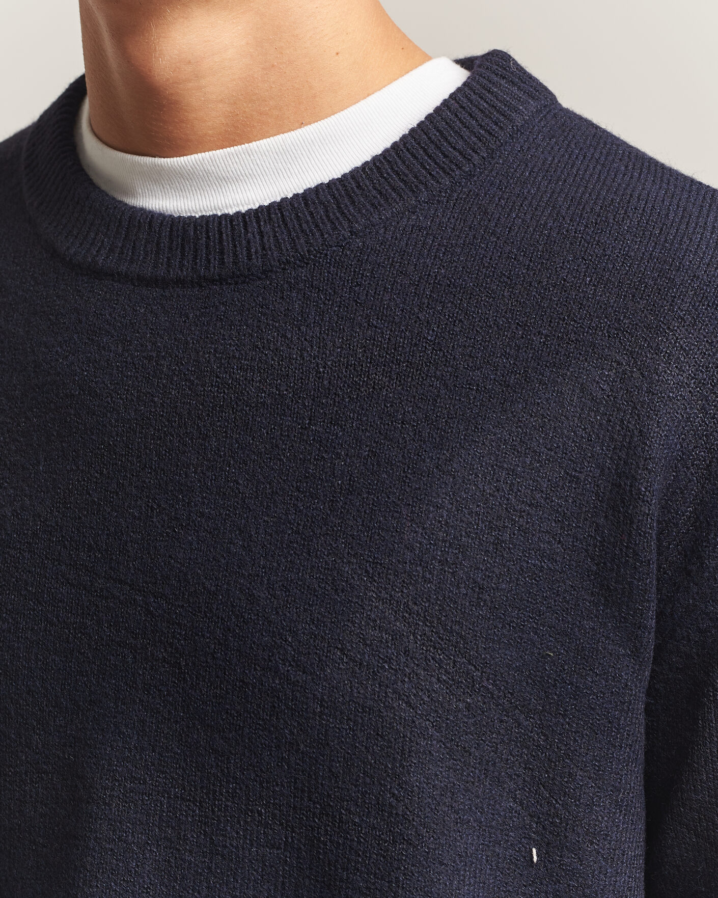 Herren | Pullover | KnowledgeCotton Apparel | Knitted Crewneck Night Sky