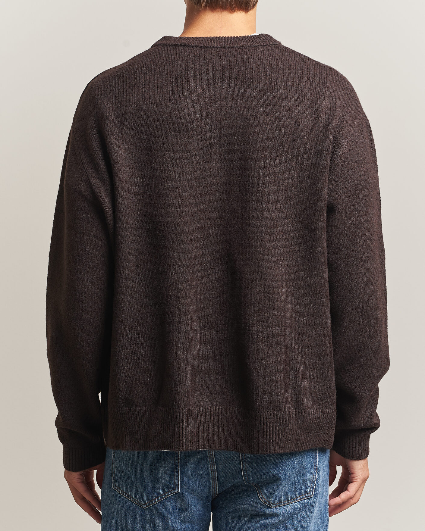 Herren | Pullover | KnowledgeCotton Apparel | Knitted Crewneck Chocolate Tort