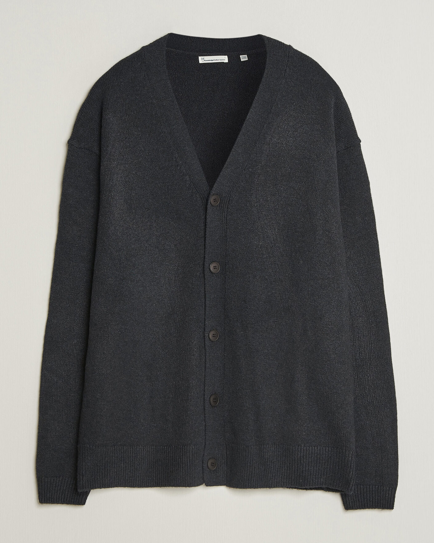 Herren | Pullover | KnowledgeCotton Apparel | Knitted Cardigan Black