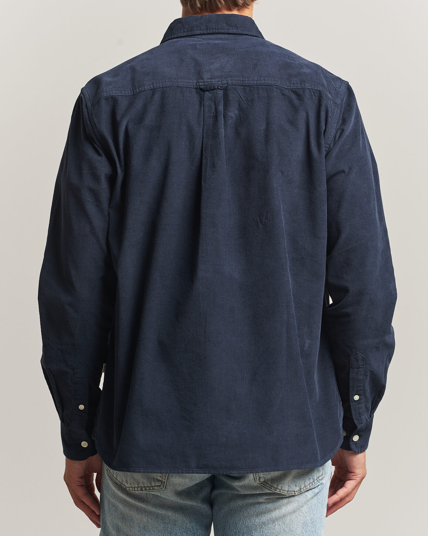 Herren | Hemden | KnowledgeCotton Apparel | Regular Fit Cord Shirt Night Sky