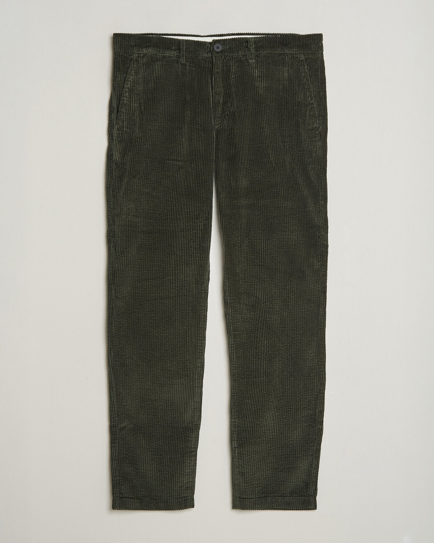 Herren | Hosen | KnowledgeCotton Apparel | Chuck Regular Cord Trousers Forest Night