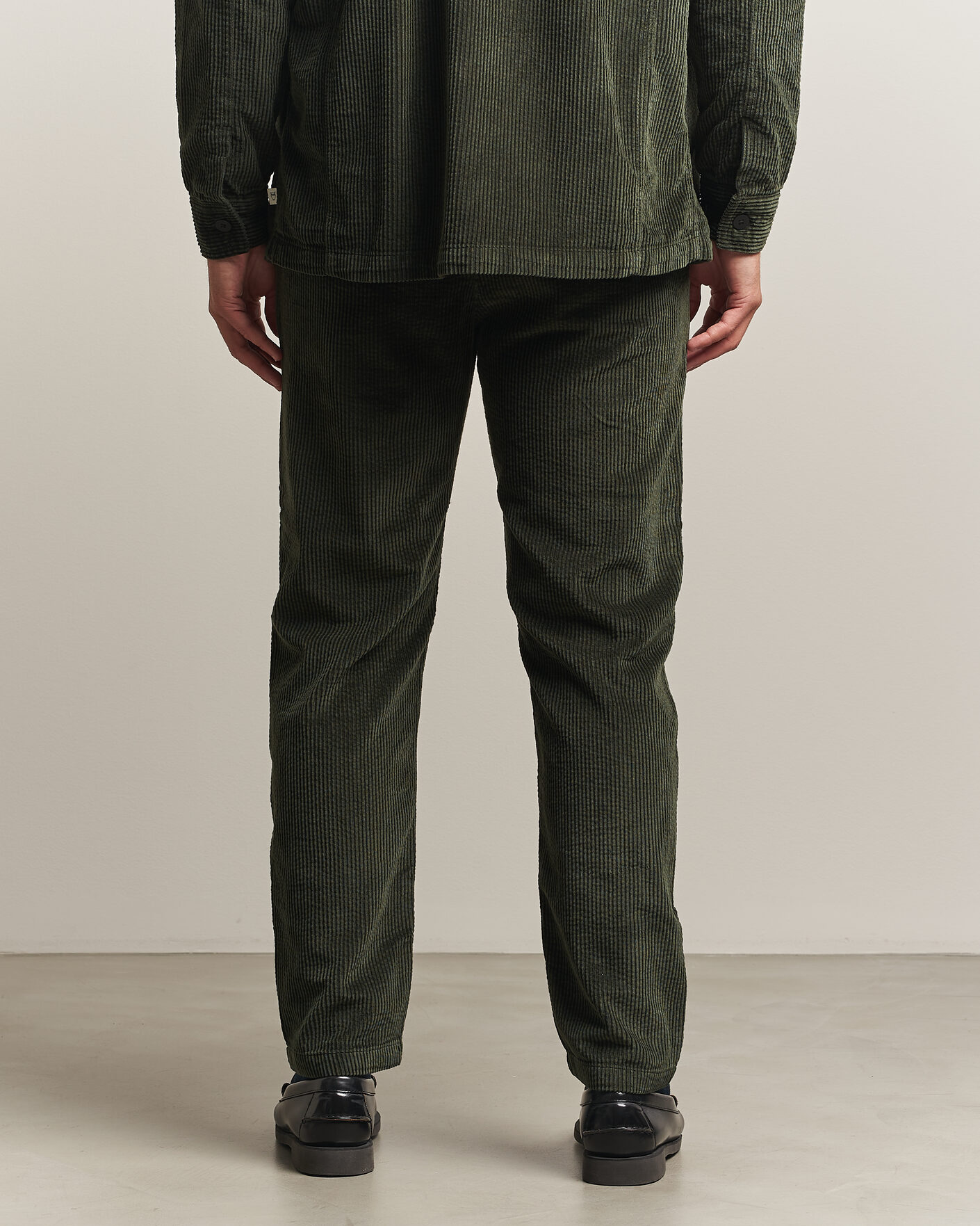 Herren | Hosen | KnowledgeCotton Apparel | Chuck Regular Cord Trousers Forest Night