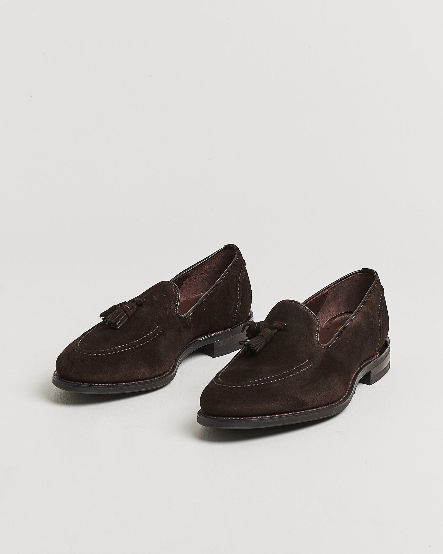 Herren | Loafer | Loake 1880 | Brunel Suede Tassel Loafer Dark Brown