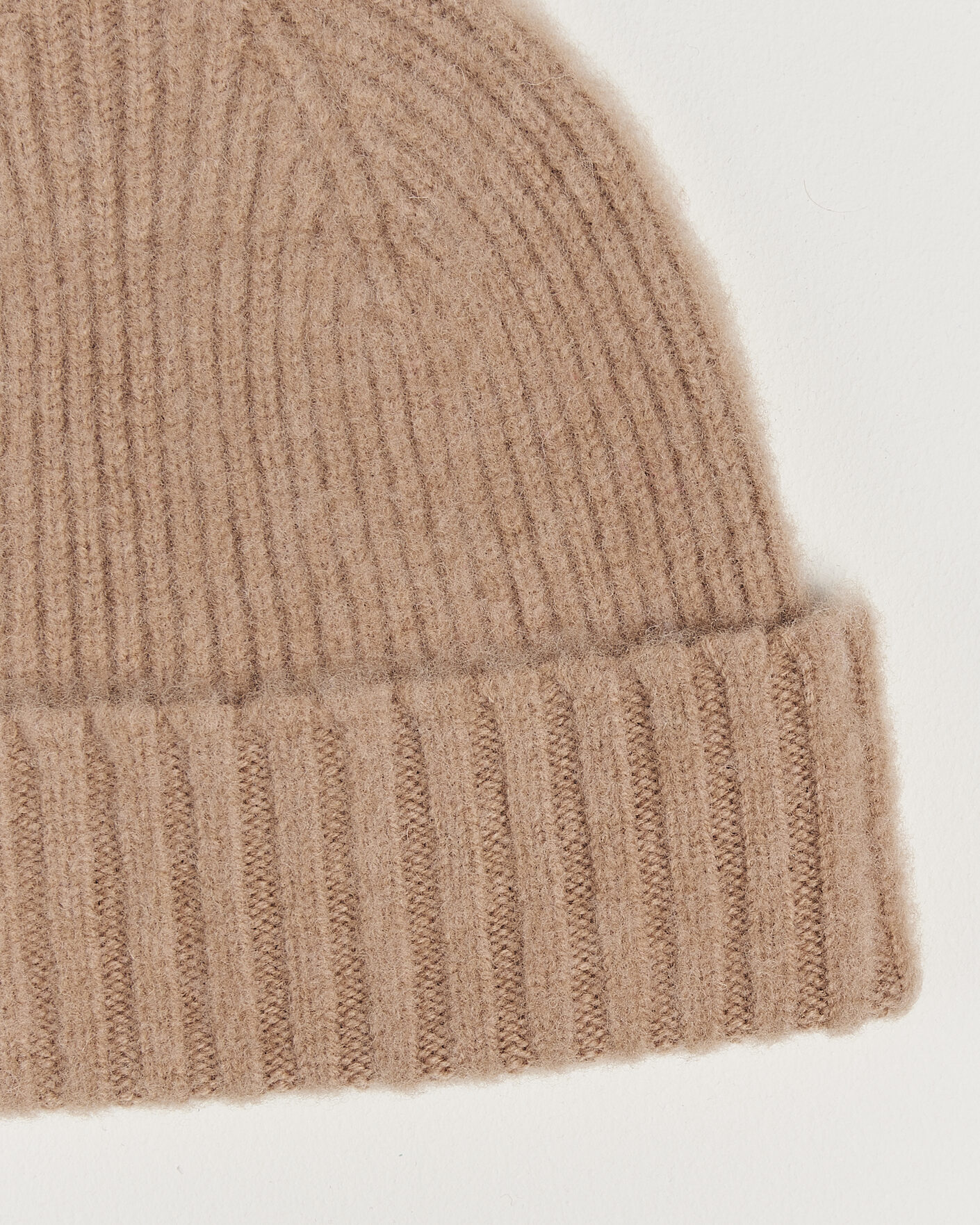 Herren | Mützen | Robert Mackie | Rona Ribbed Shaggy Lambswool Beanie Camel