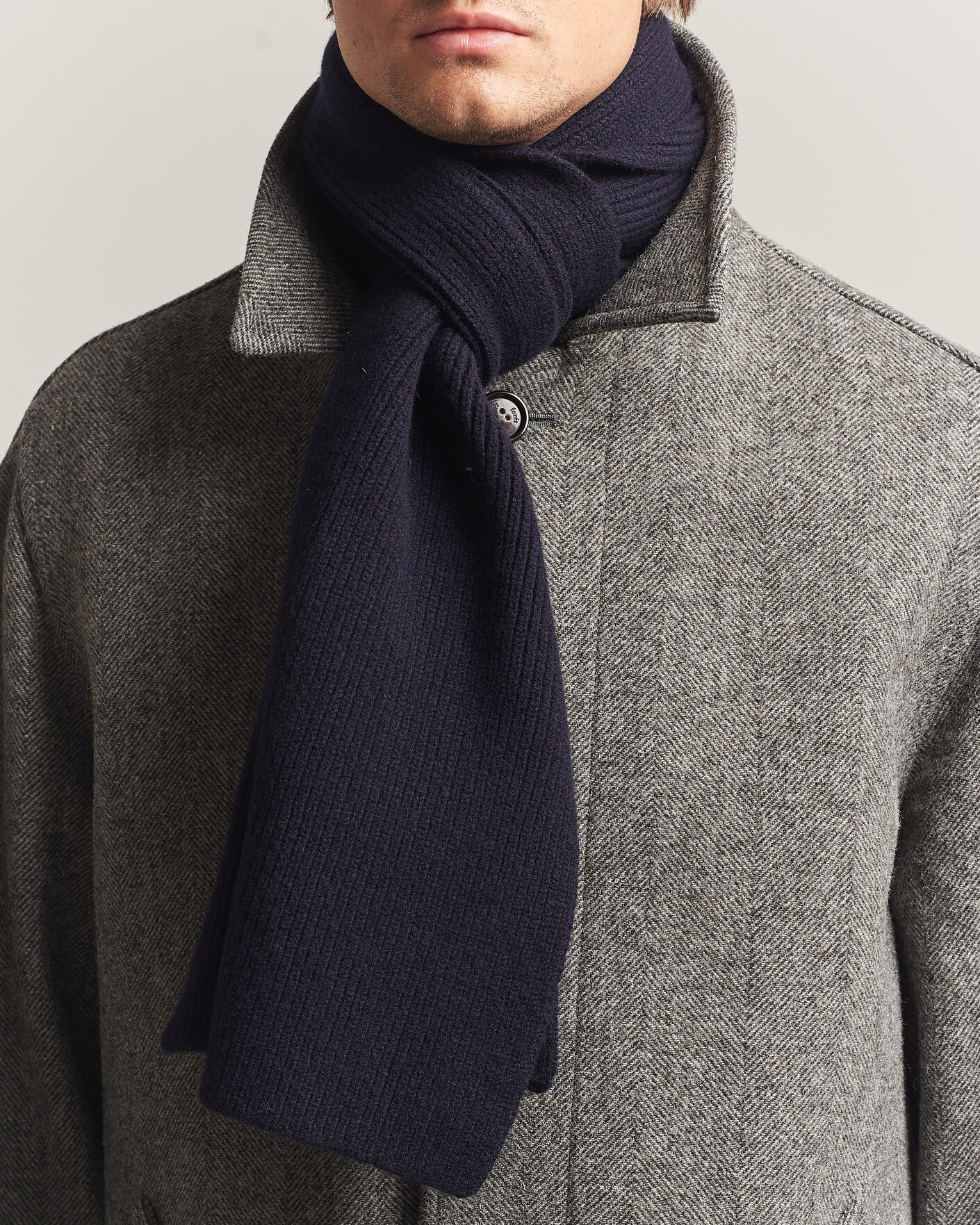 Herren | Schals | Robert Mackie | Clyde Lambswool Scarf Navy