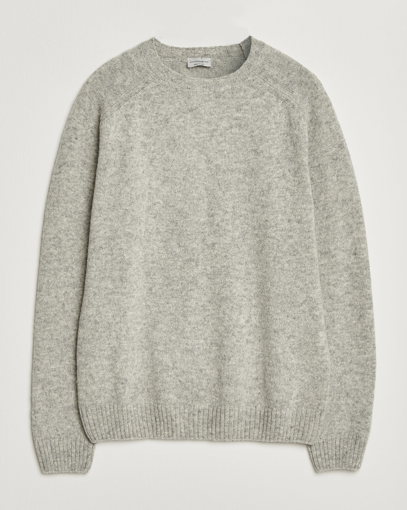 Herren | Pullover | Morgano | Brushed Wool Crewneck Grey