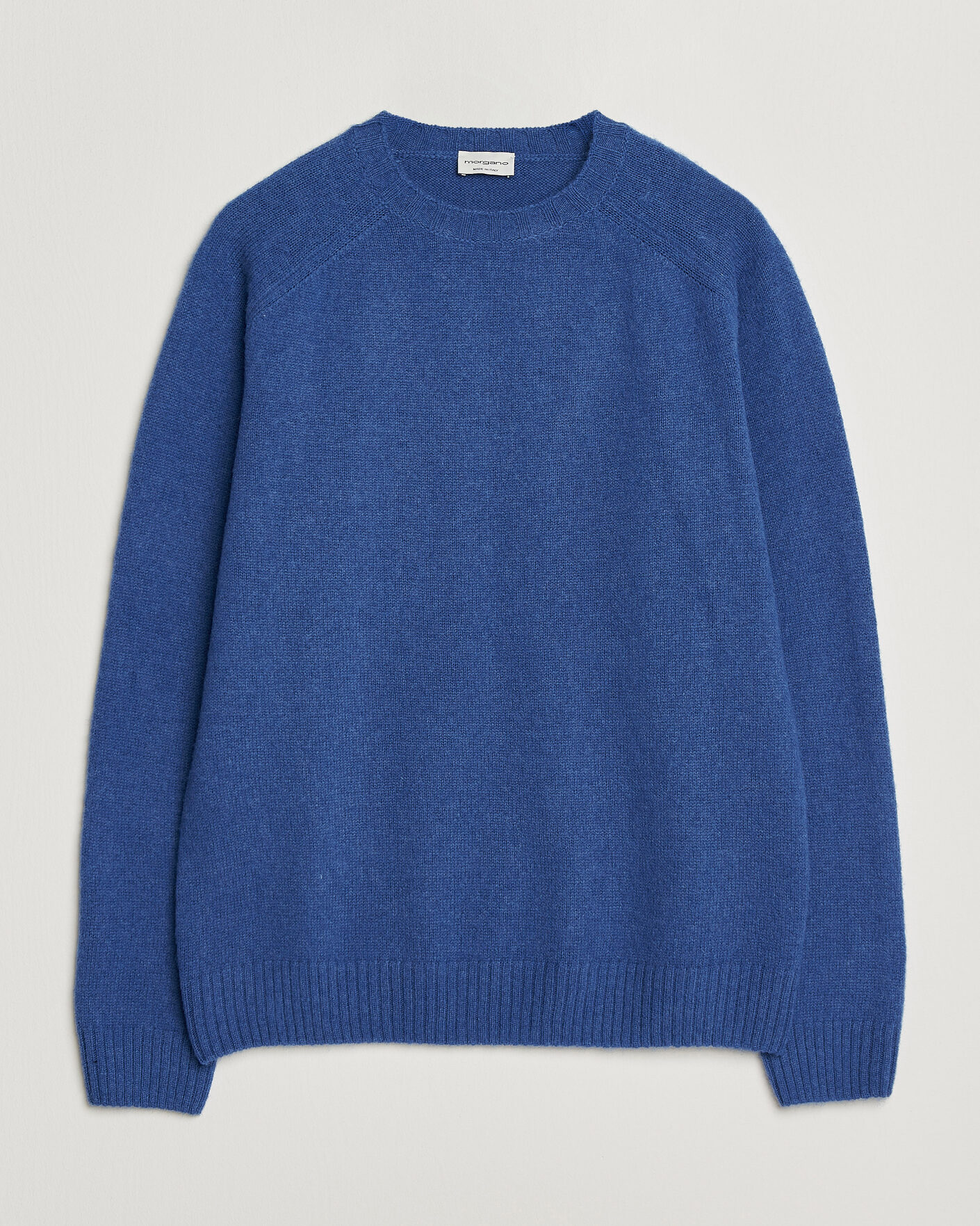 Herren | Pullover | Morgano | Brushed Wool Crewneck High Blue