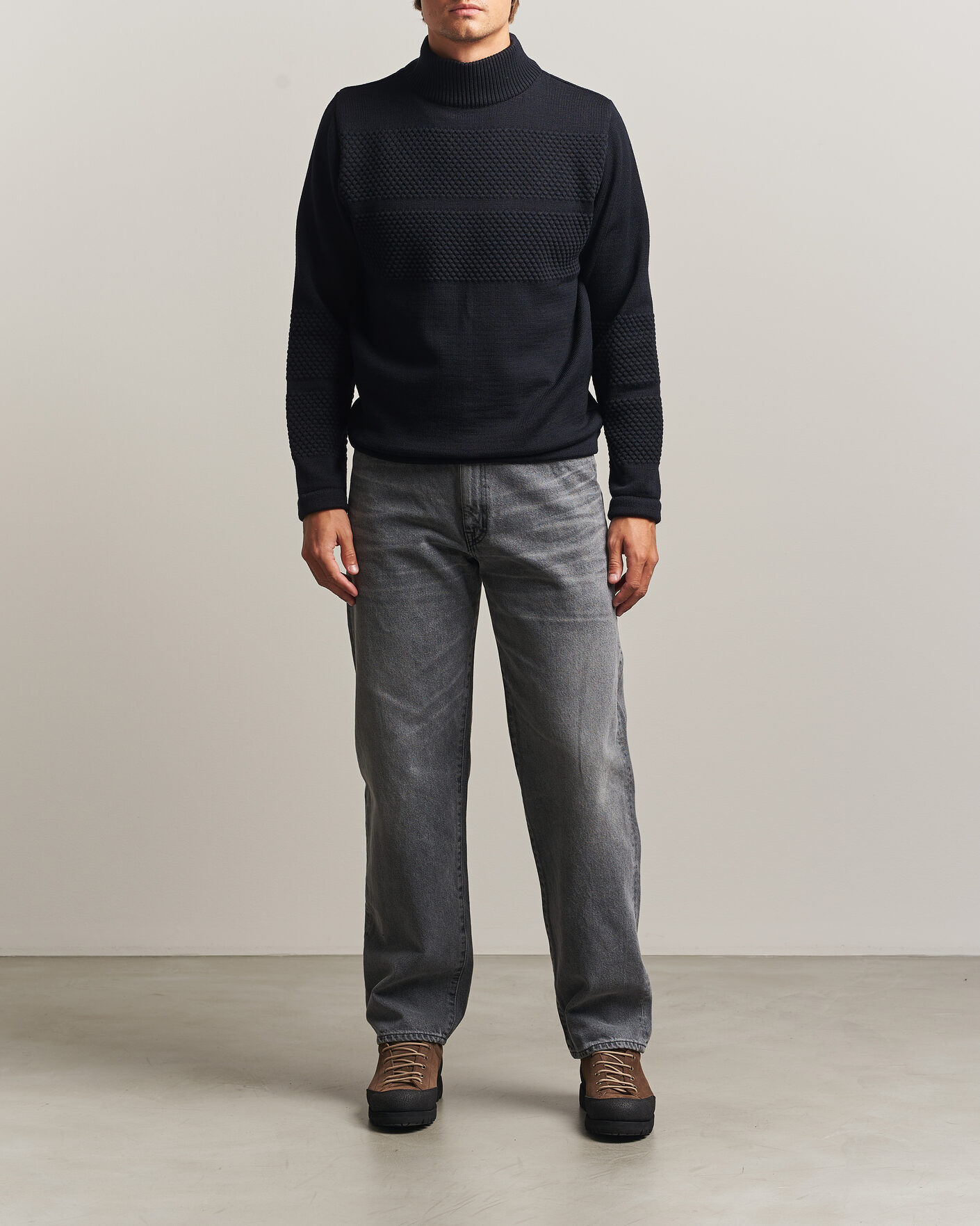Herren | Pullover | S.N.S. Herning | Fisherman High Neck Navy Blue