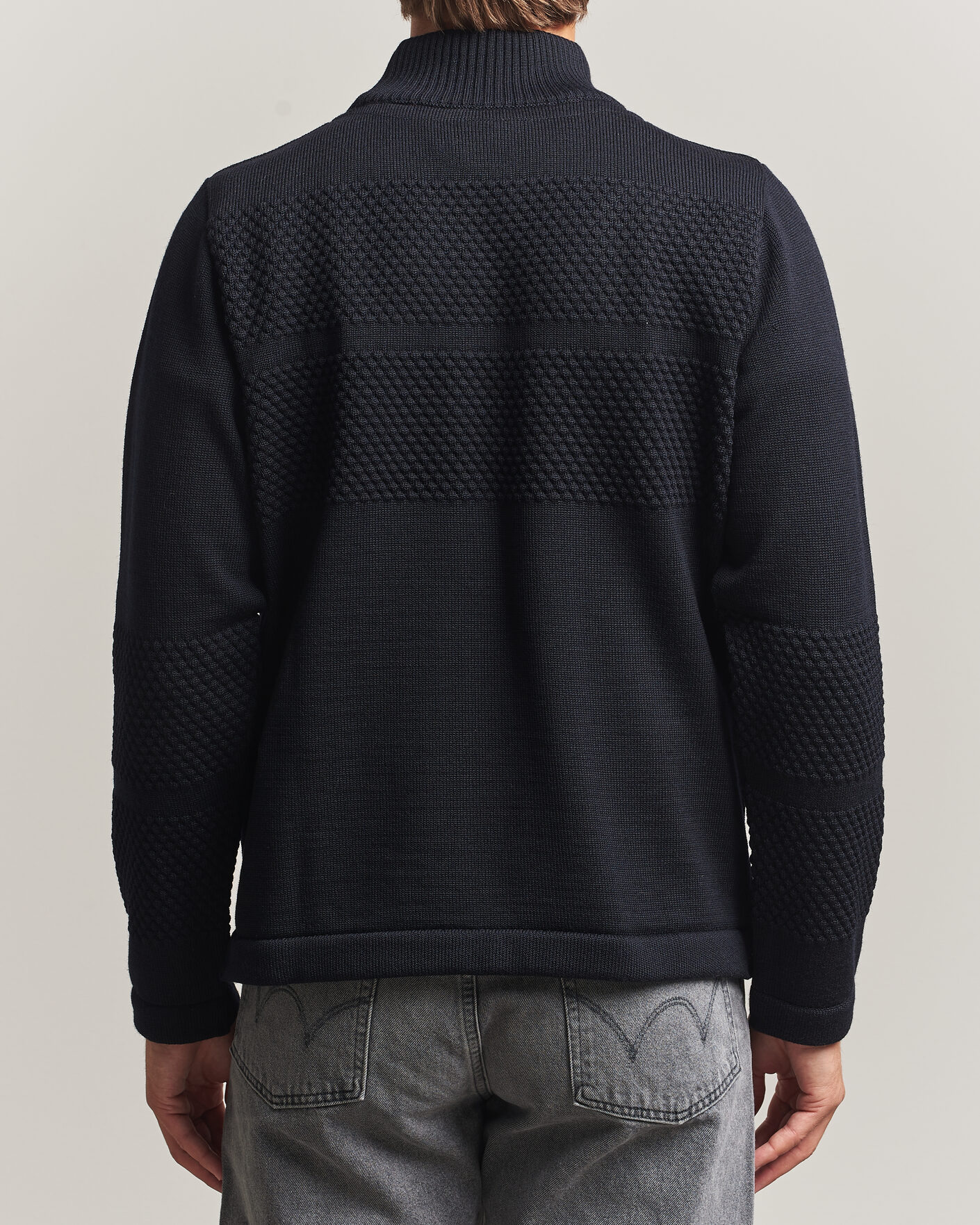 Herren | Pullover | S.N.S. Herning | Fisherman High Neck Navy Blue