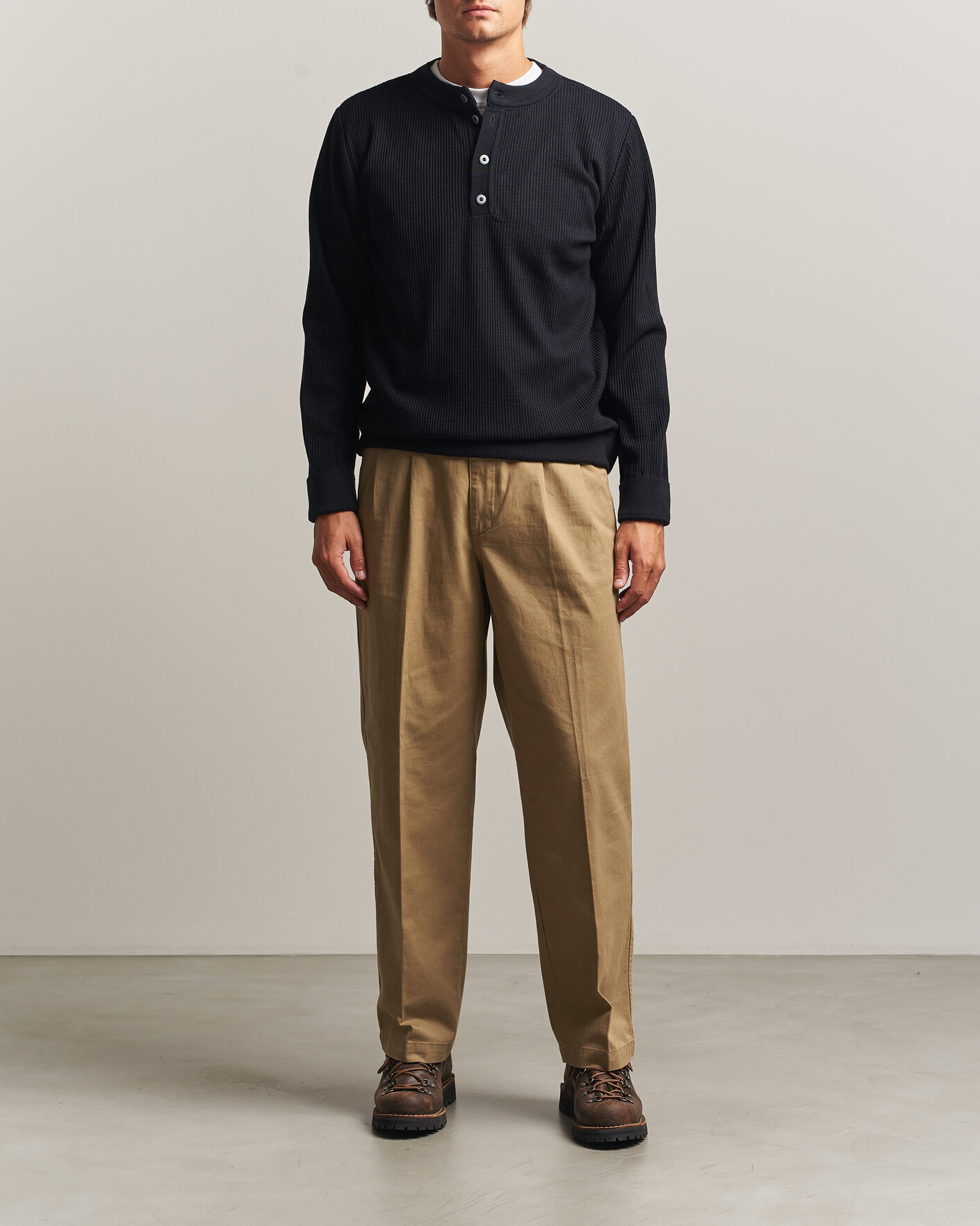 Herren | Pullover | S.N.S. Herning | Stamina Rib Henley Navy Blue