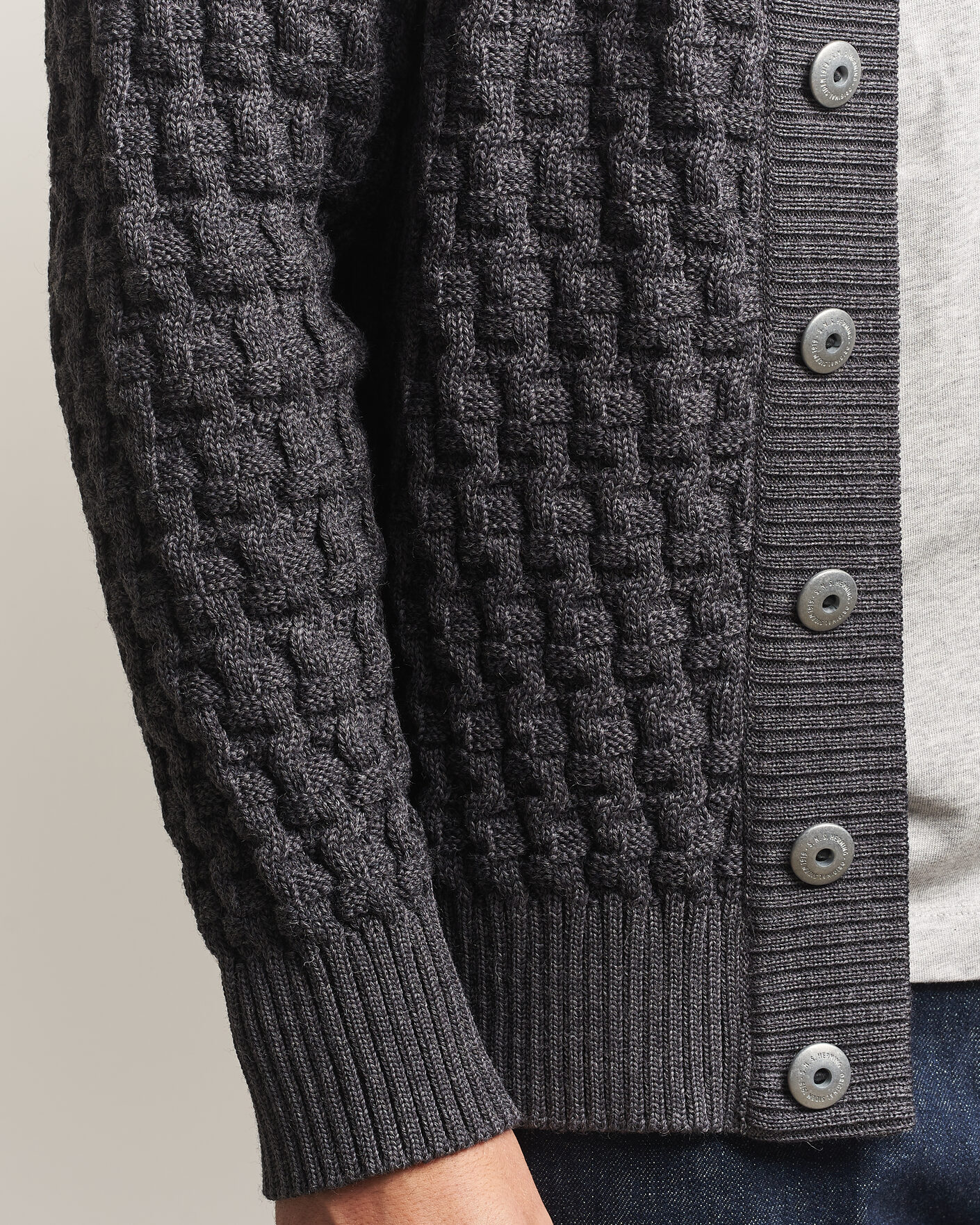 Herren | Pullover | S.N.S. Herning | Stark Cardigan Gneiss Grey
