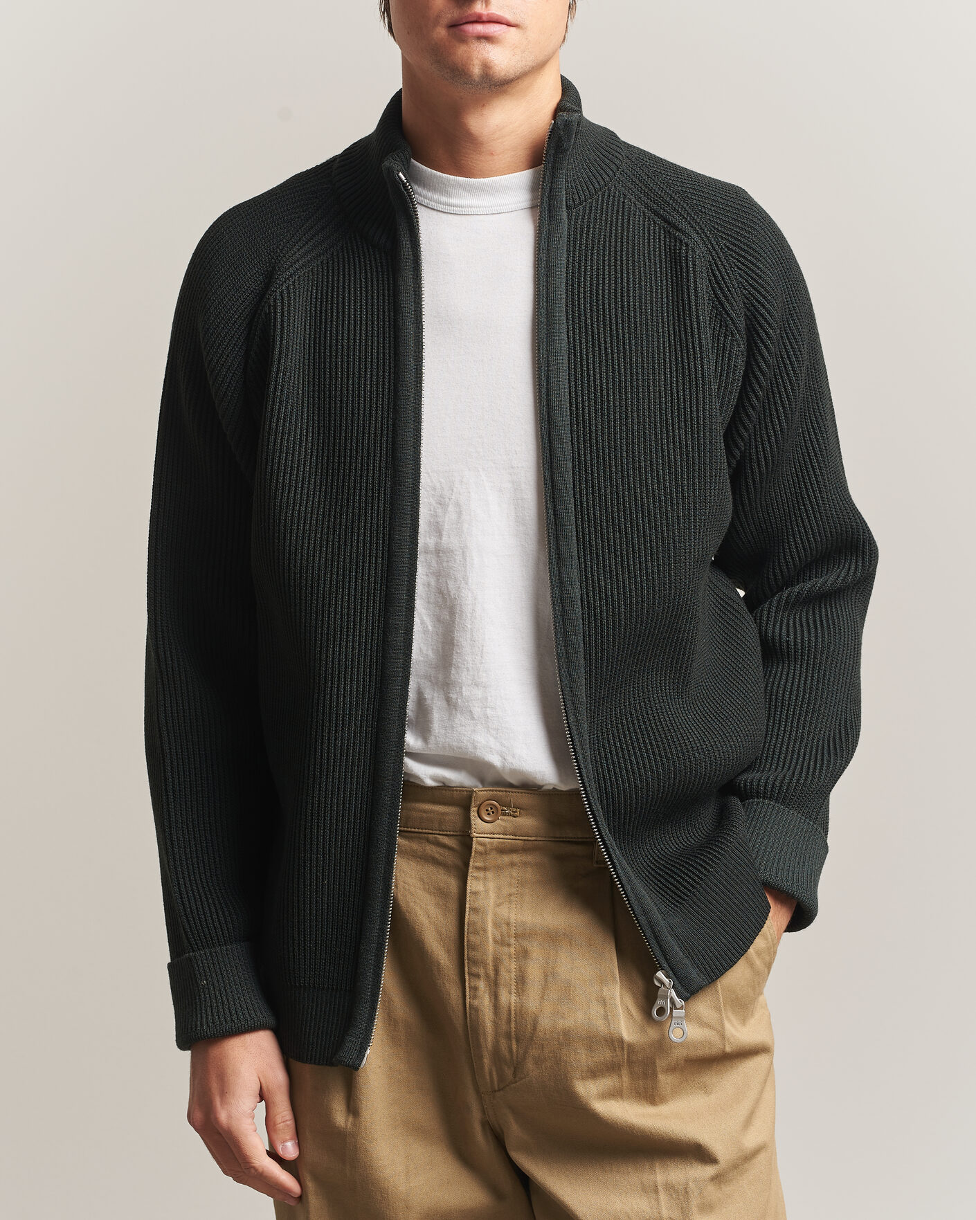 Herren | Pullover | S.N.S. Herning | Render Full Zip Terrain Green