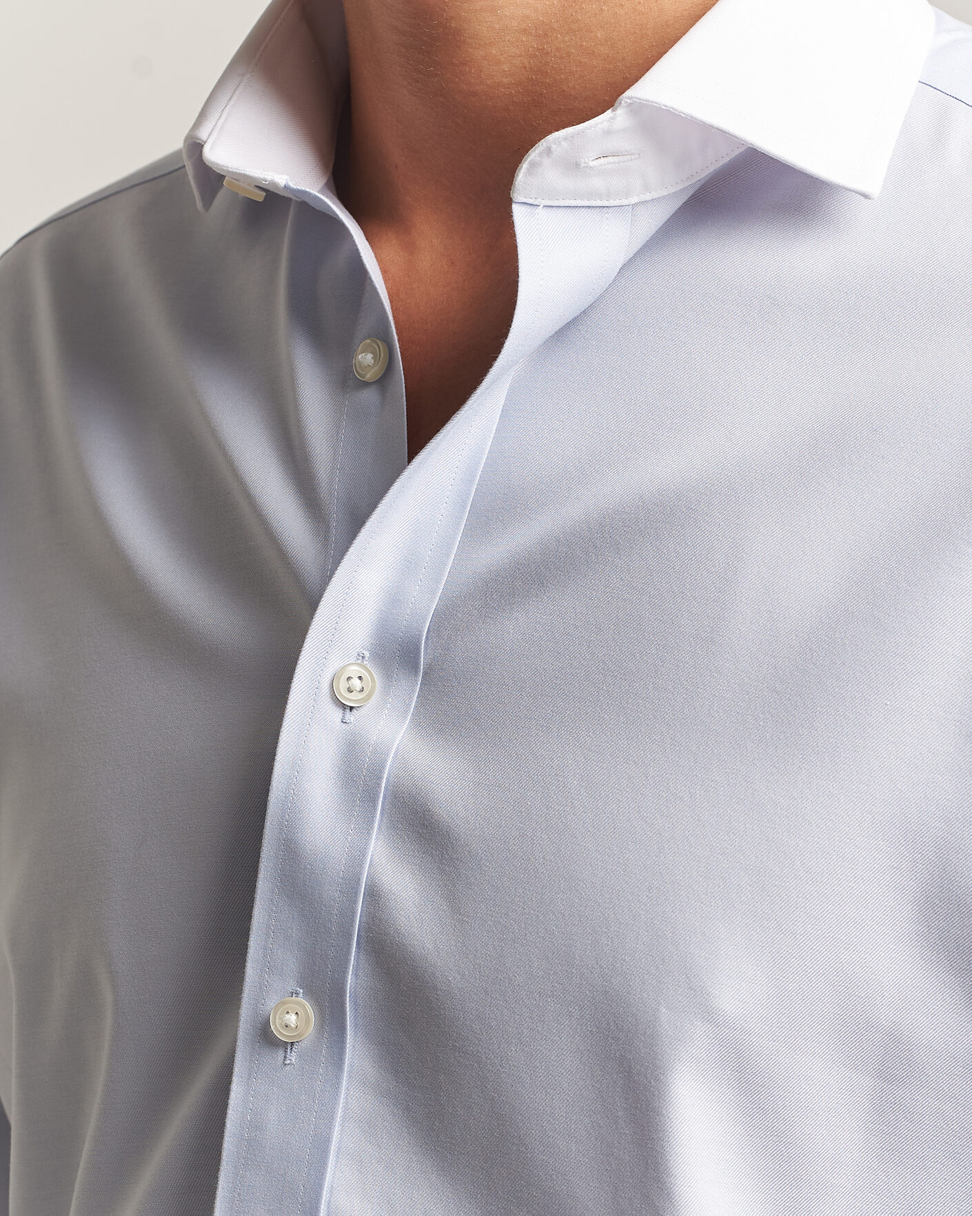 Herren | Hemden | Charles Tyrwhitt | Slim Fit Non Iron Plain Winchester Shirt Light Blue