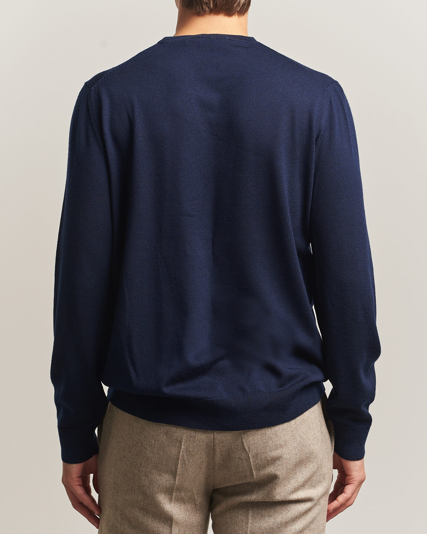 Herren | Pullover | Charles Tyrwhitt | Pure Merino Crew Neck Jumper Navy