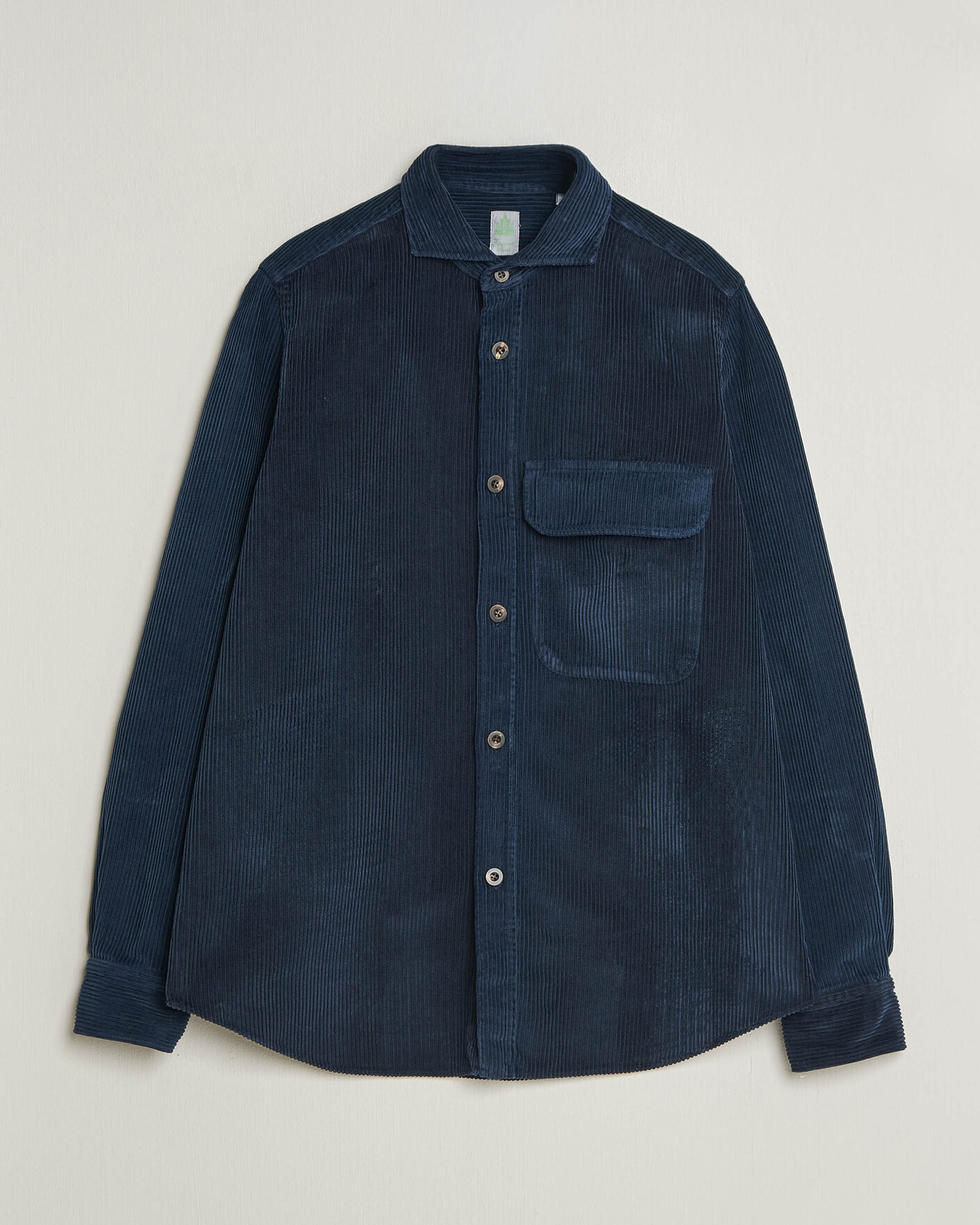 Herren | Hemden | Finamore Napoli | Garment Dyed Corduroy Overshirt Navy