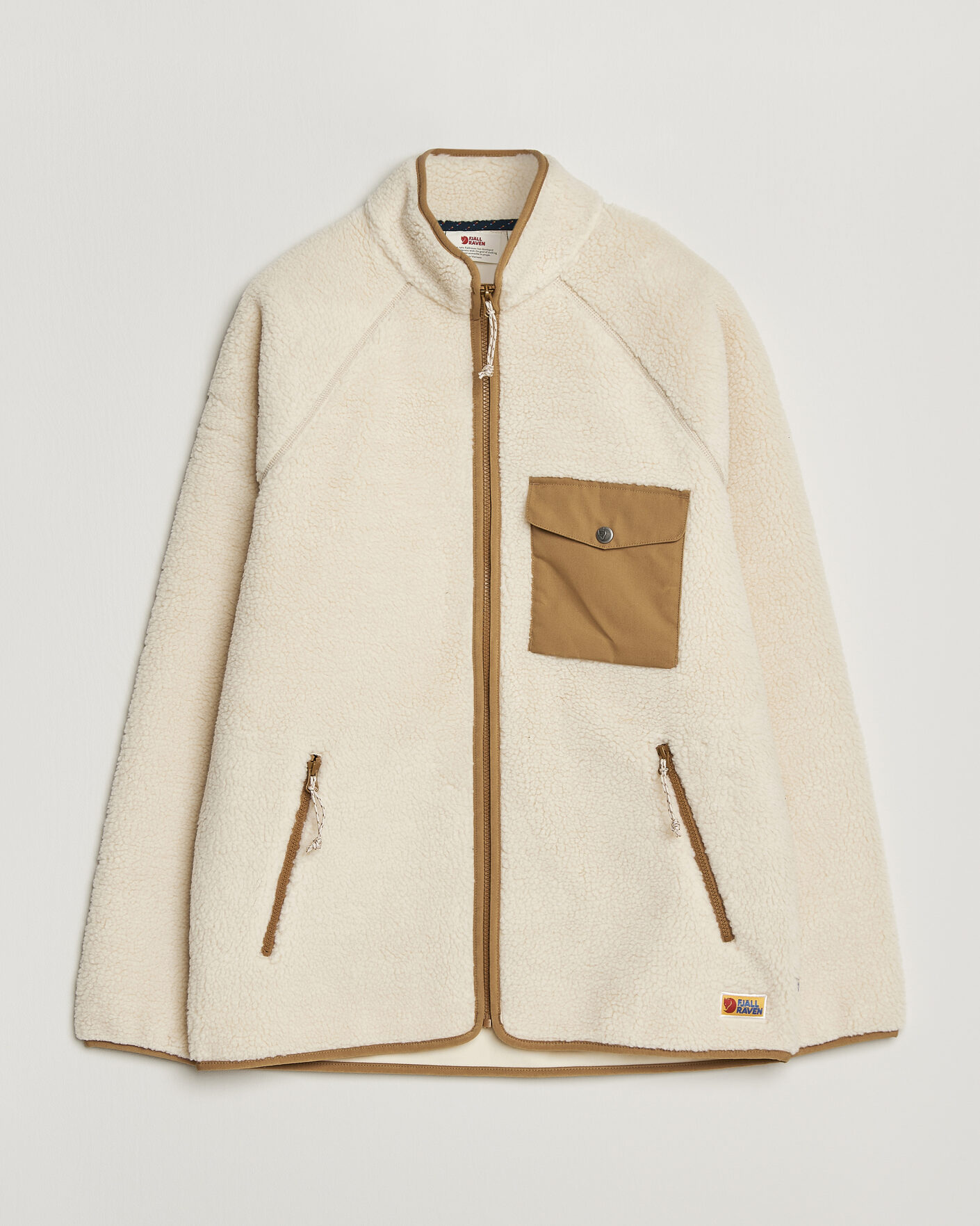 Herren | Pullover | Fjällräven | Vardag Pile Fleece Zip Jacket Chalk White