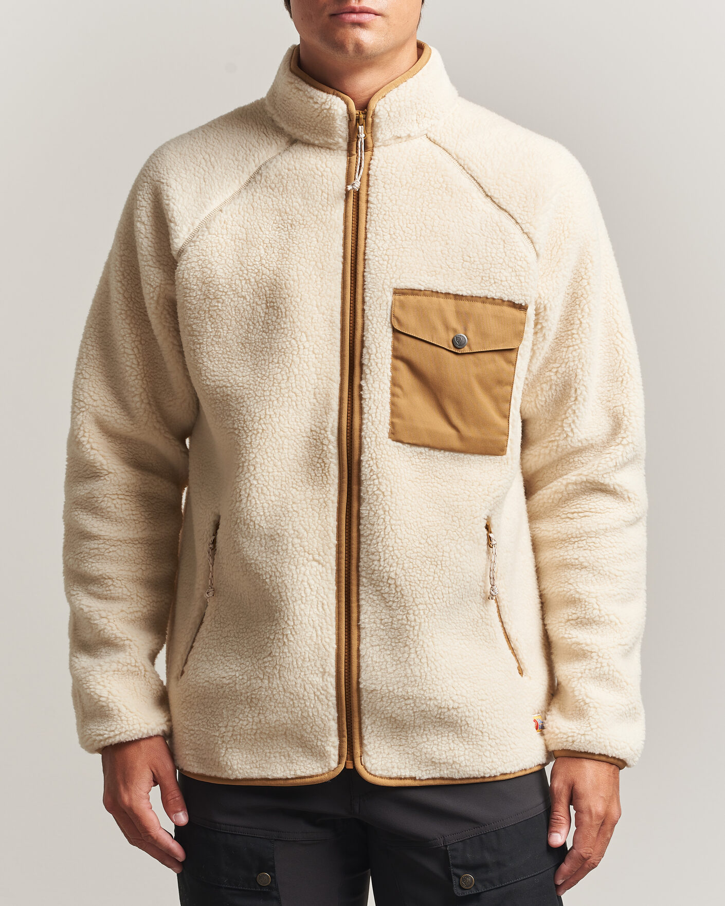 Herren | Pullover | Fjällräven | Vardag Pile Fleece Zip Jacket Chalk White