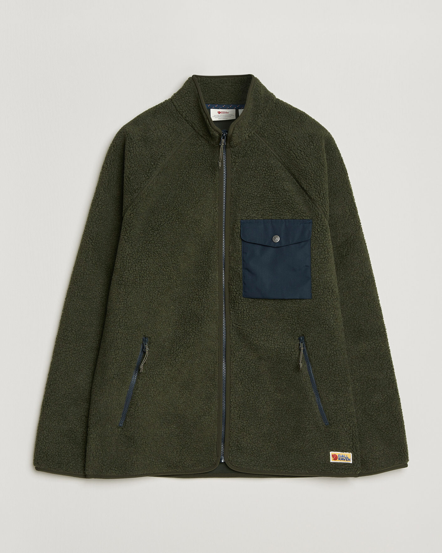 Herren | Pullover | Fjällräven | Vardag Pile Fleece Zip Jacket Deep Forest