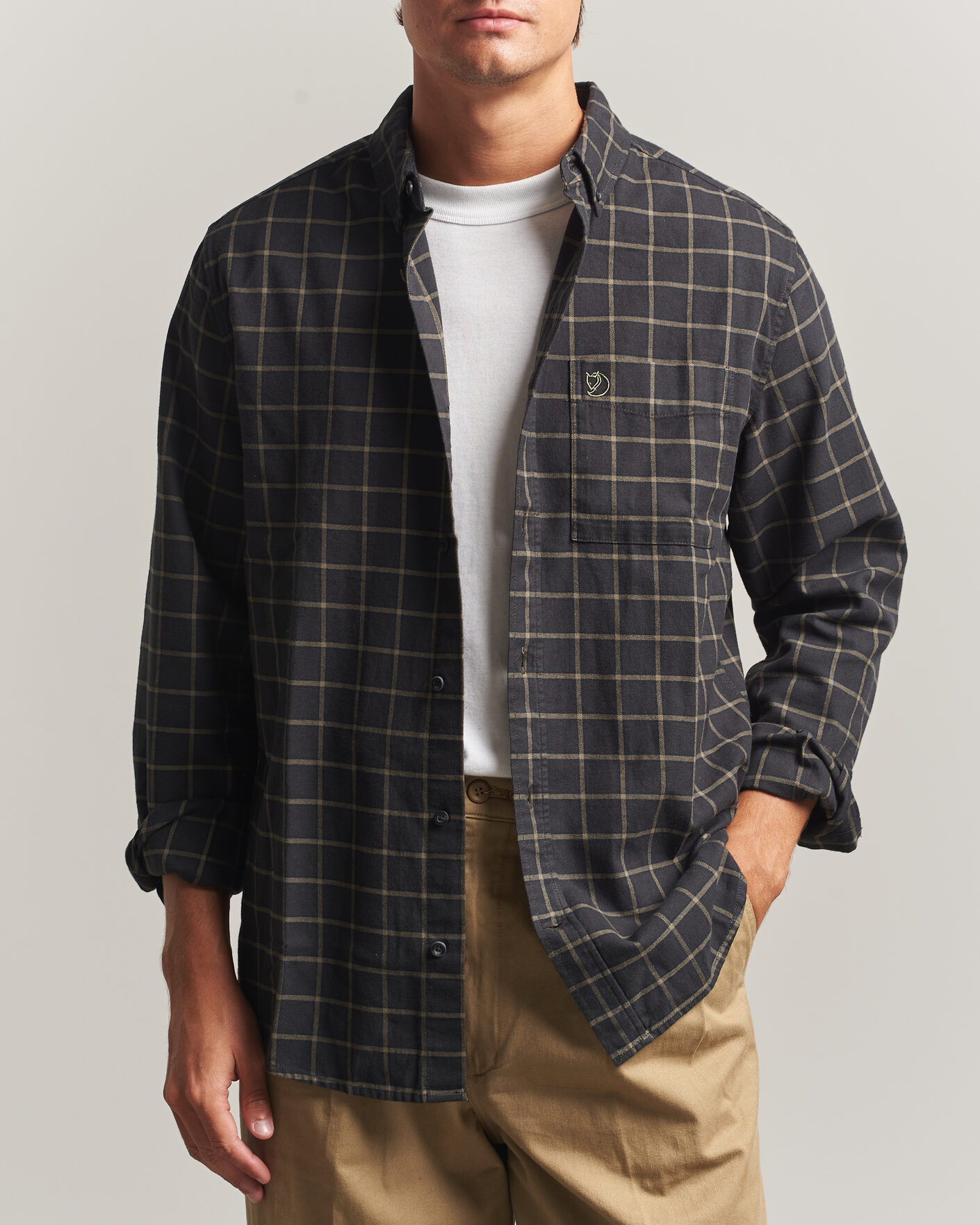 Herren | Hemden | Fjällräven | Övik Flannel Shirt Dark Grey