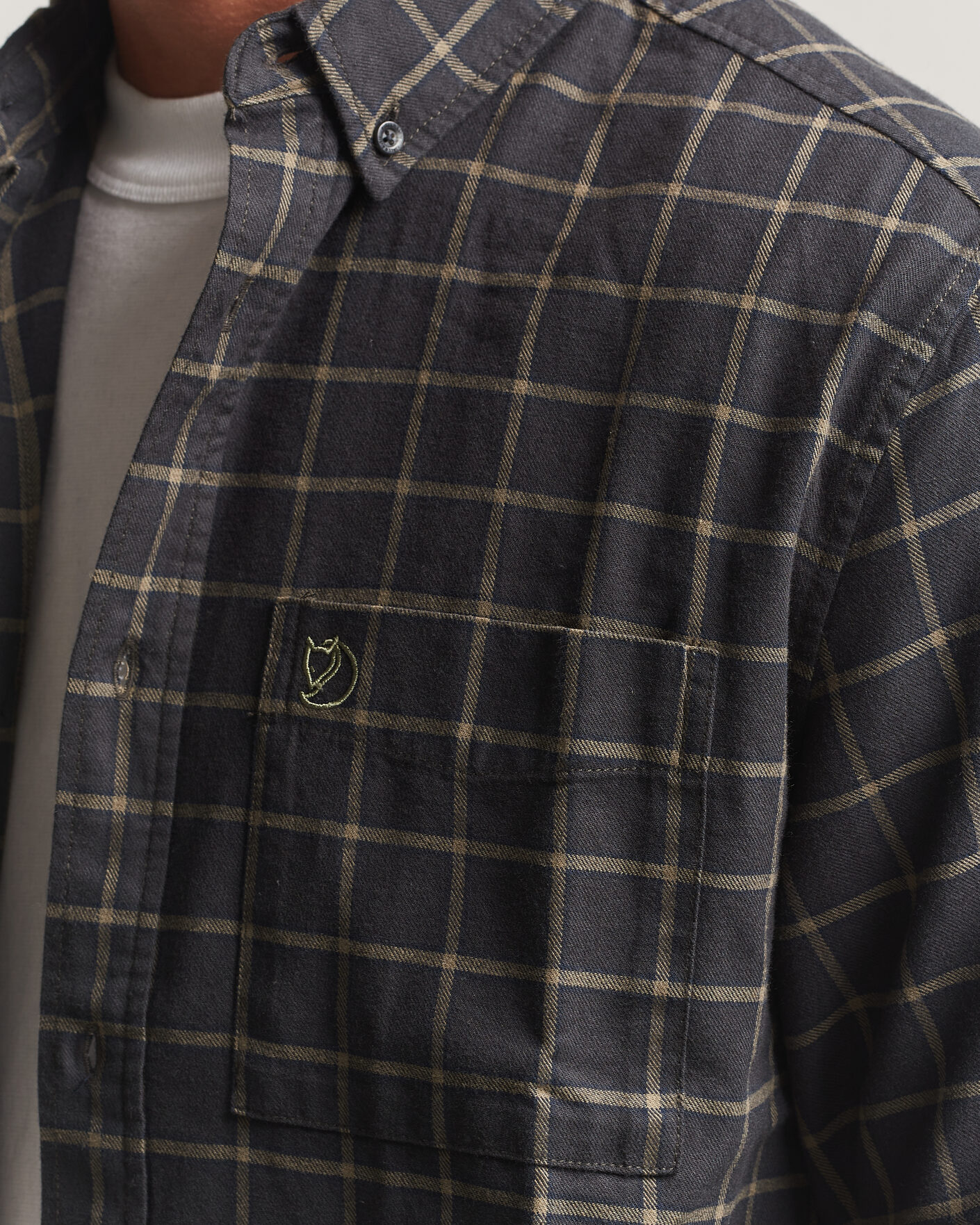 Herren | Hemden | Fjällräven | Övik Flannel Shirt Dark Grey