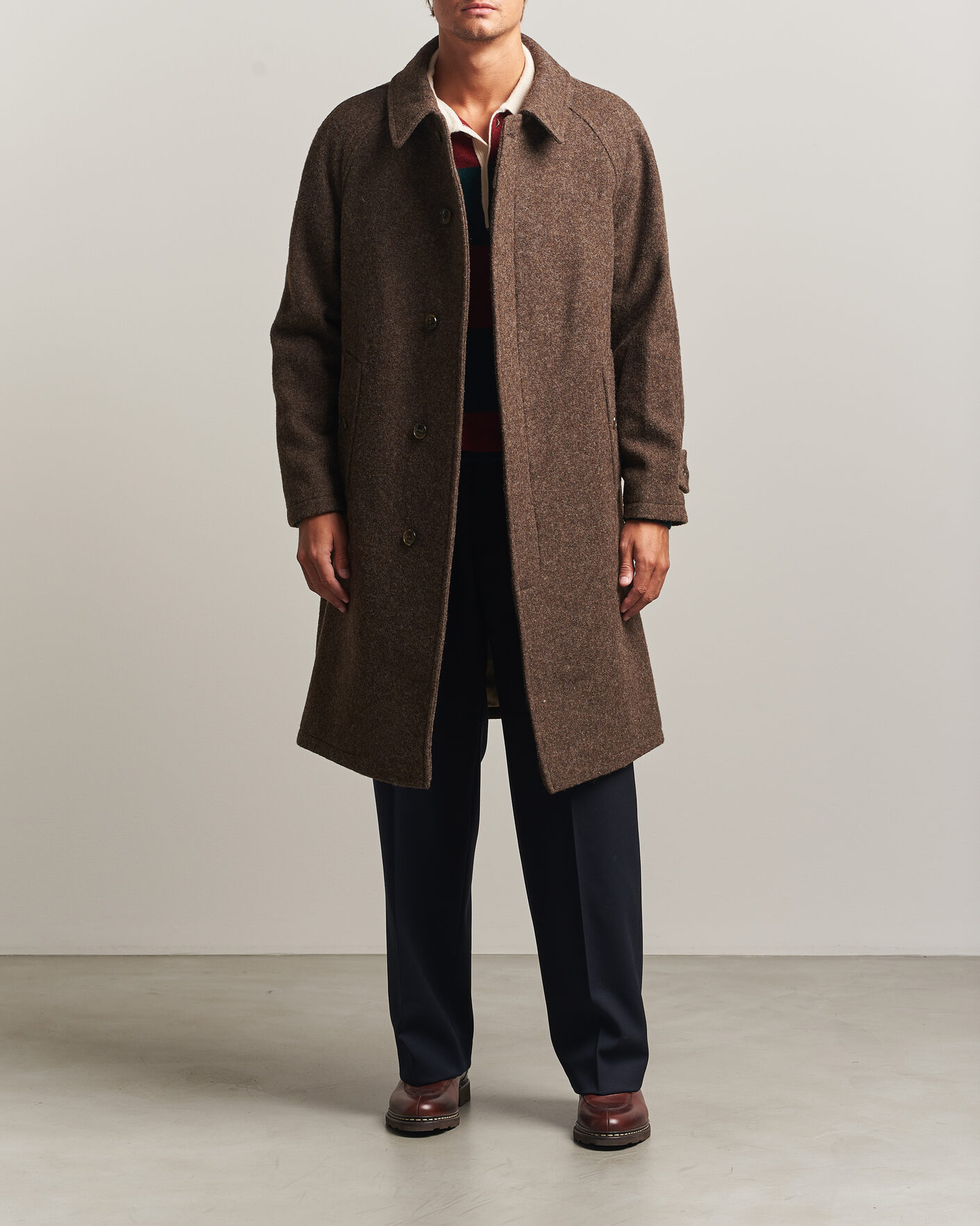 Herren | Jacken | Gloverall | Hynes Wool Coat Mocha