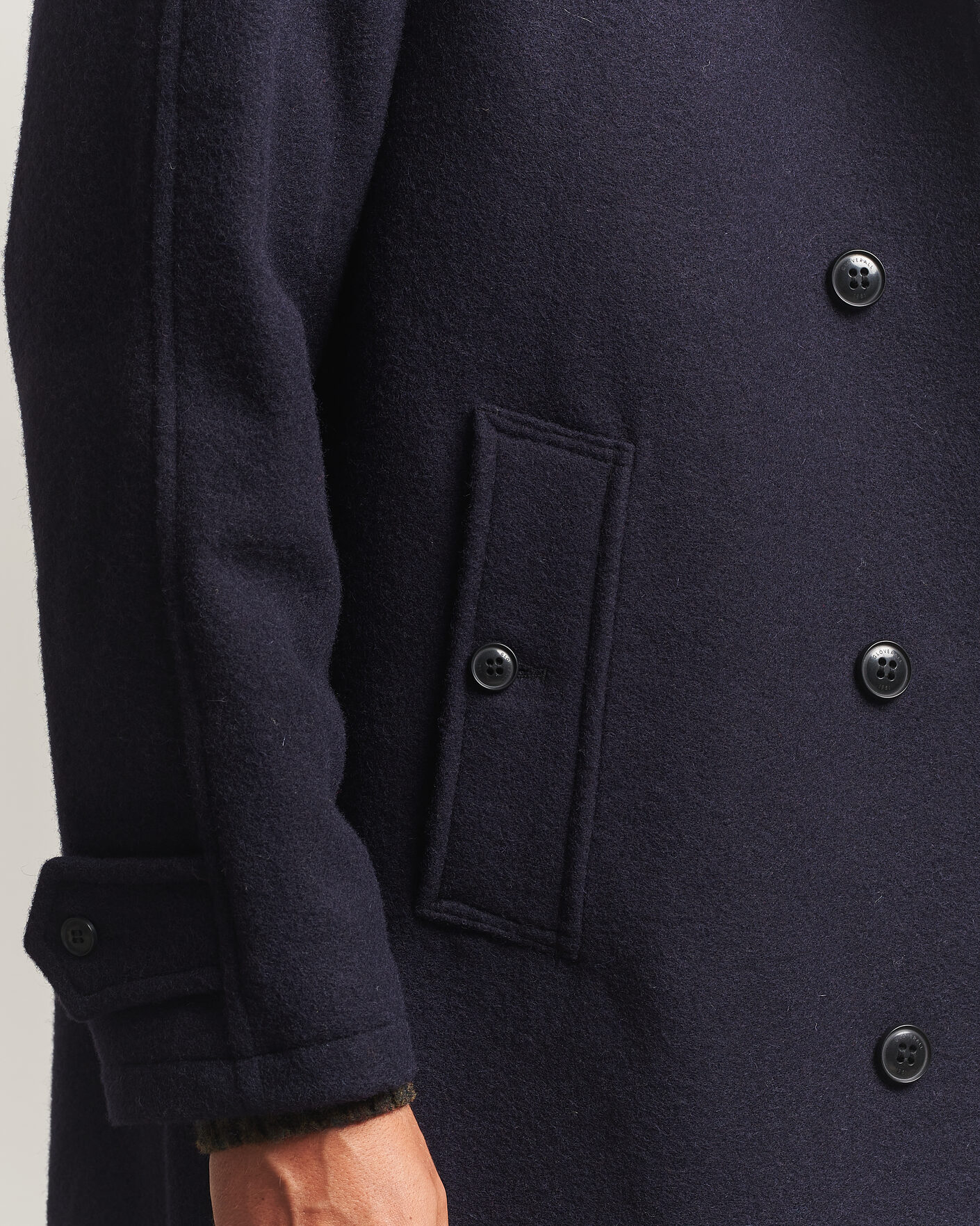 Herren | Jacken | Gloverall | Hynes Wool Coat Navy