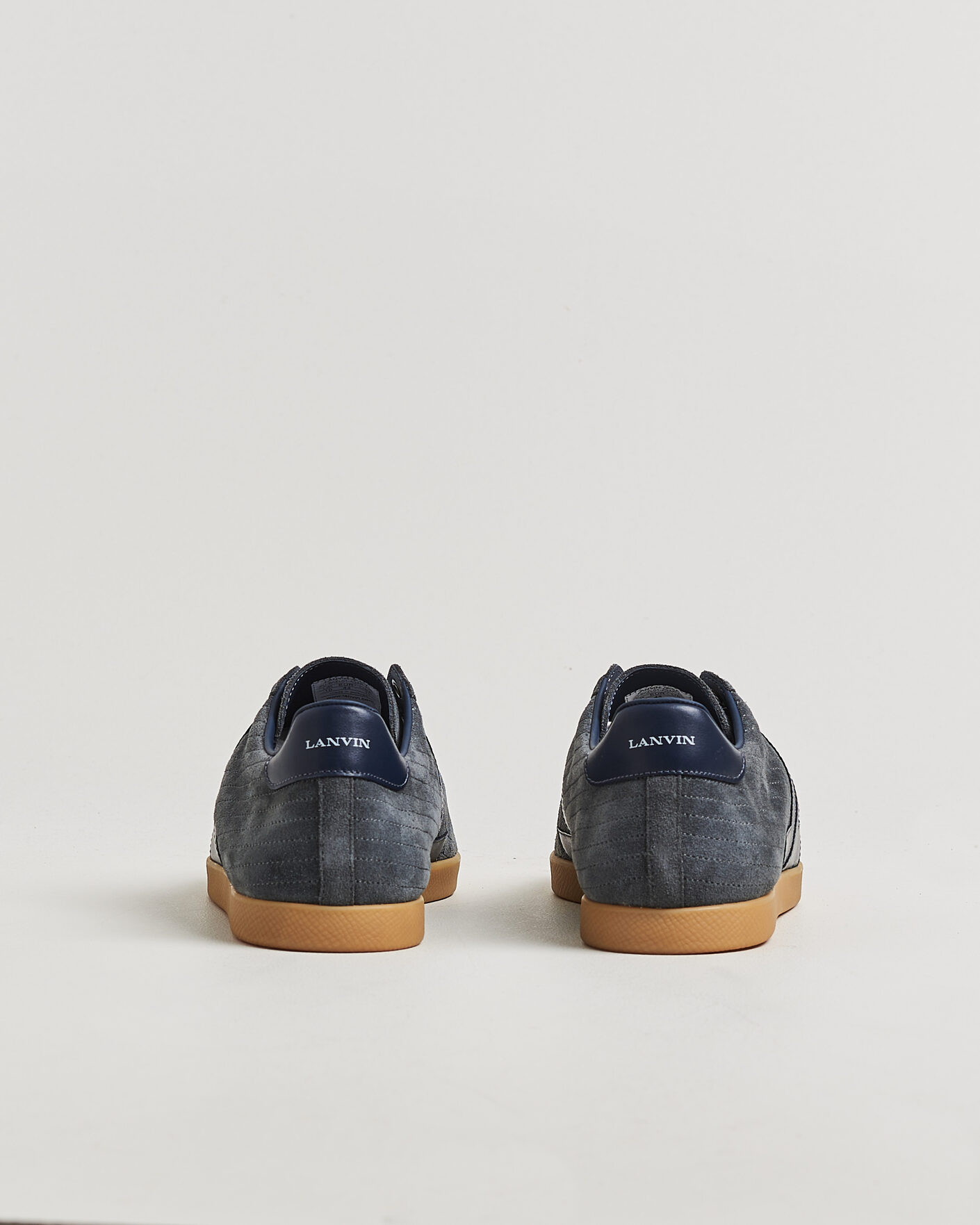 Herren | Sneaker | Lanvin | Glen Leather Sneakers Grey/Navy