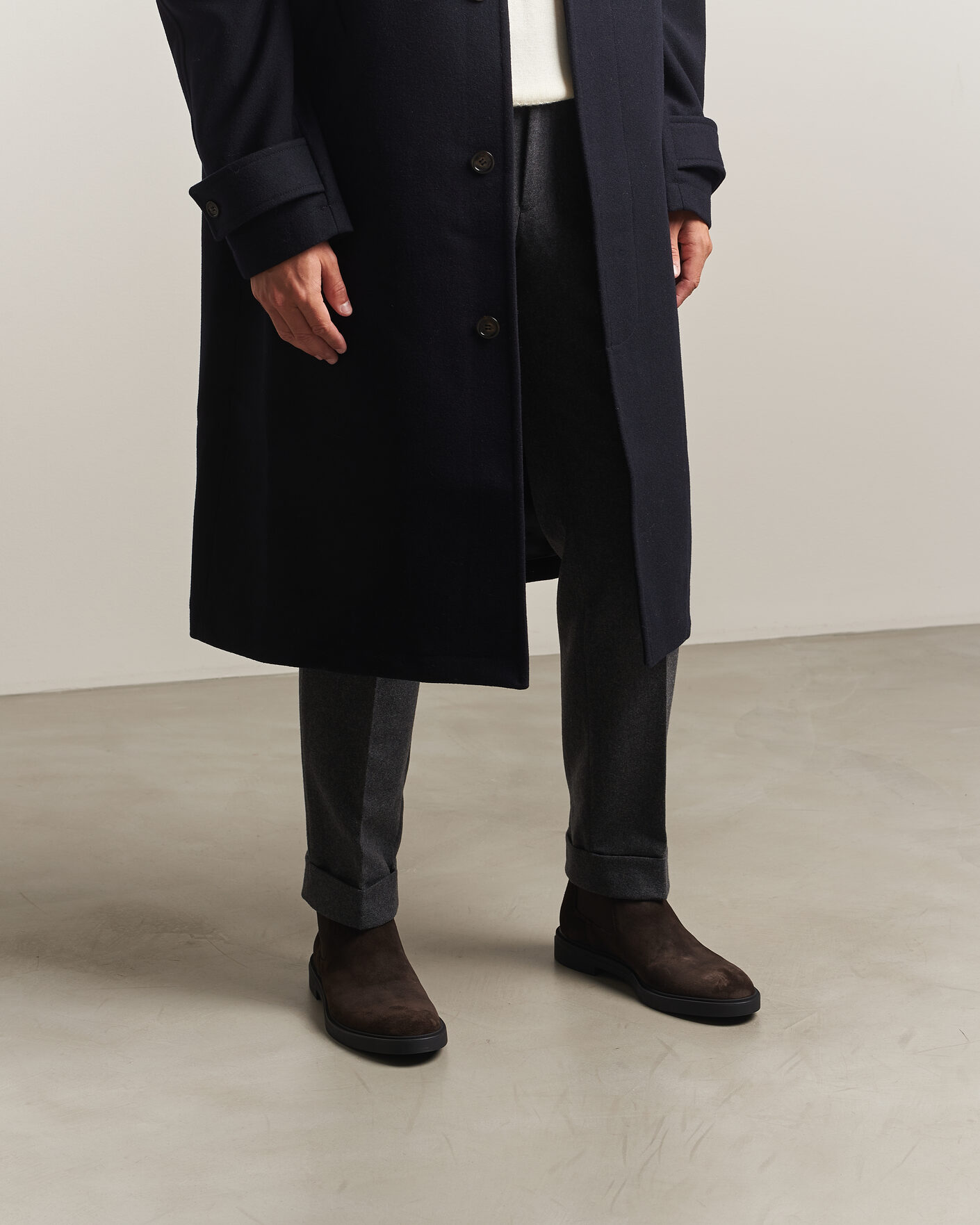 Herren | Boots | BOSS BLACK | Calev Suede Chelsea Boot Dark Brown