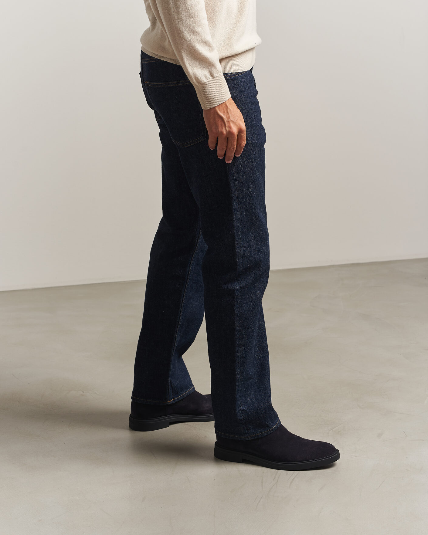 Herren | Boots | BOSS BLACK | Calev Suede Chelsea Boot Dark Blue