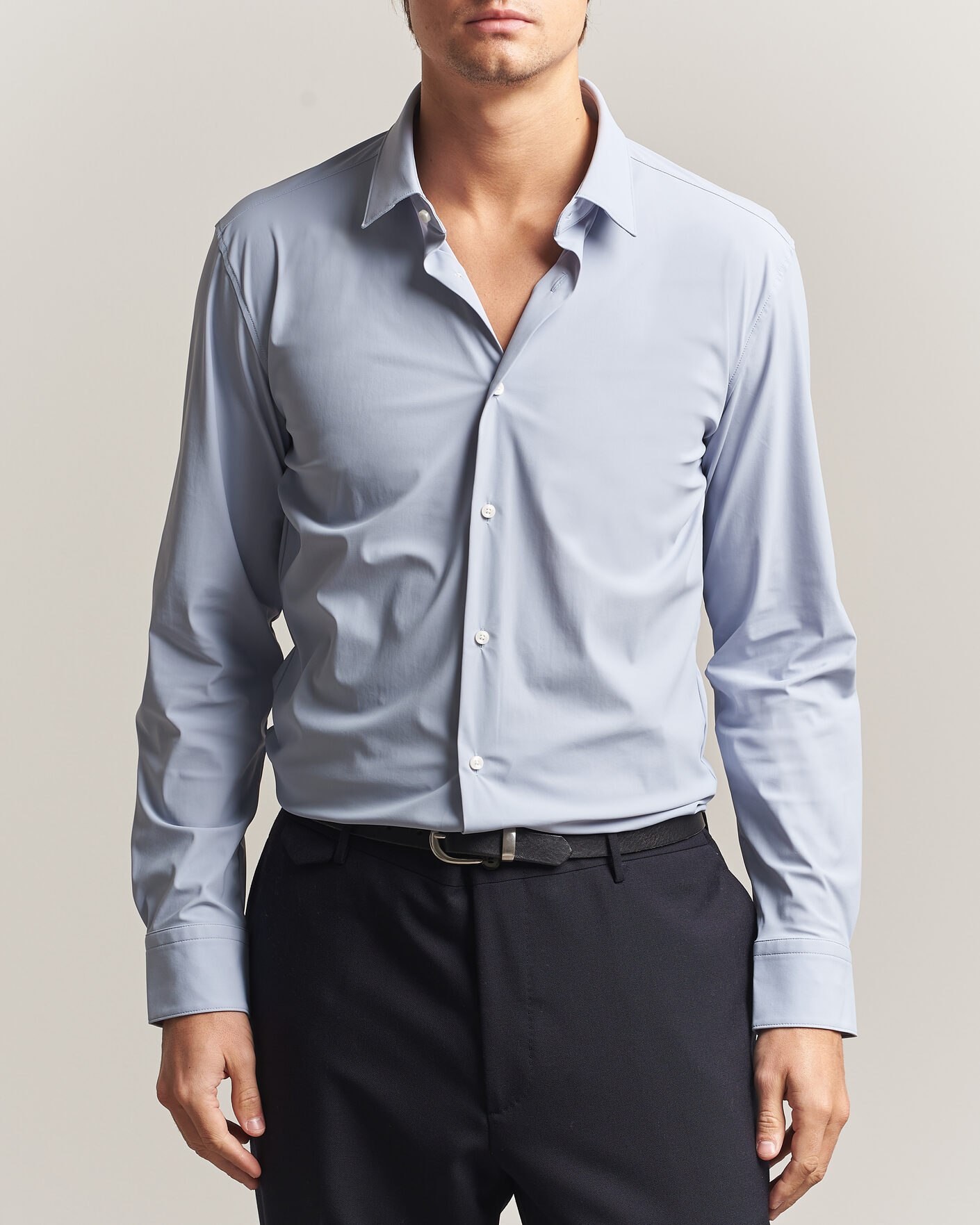 Herren | Hemden | BOSS BLACK | Hank 4-Way Stretch Shirt Light Blue