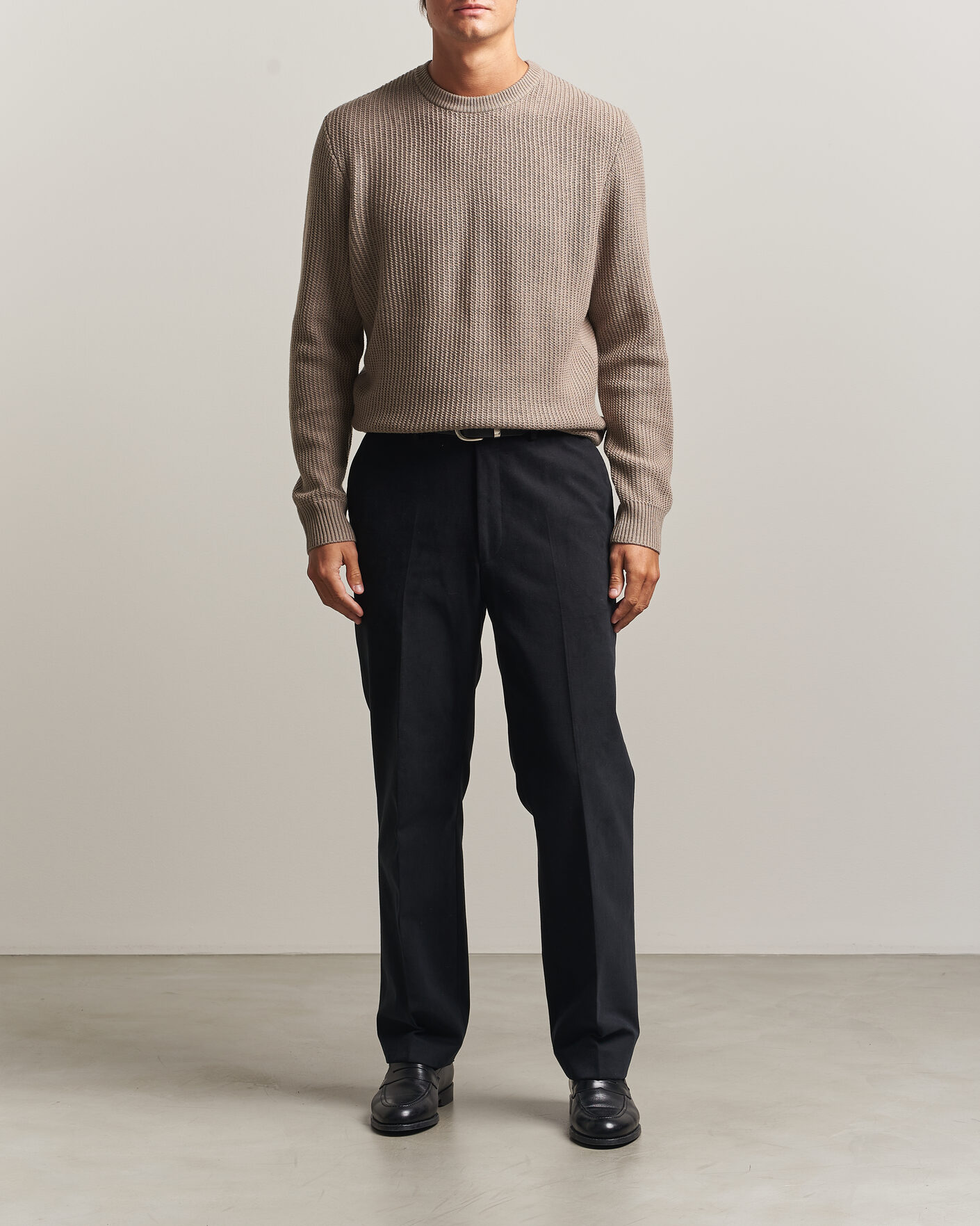 Herren | Pullover | BOSS BLACK | Fiocchetto Wool/Cashmere Crew Neck Open Brown