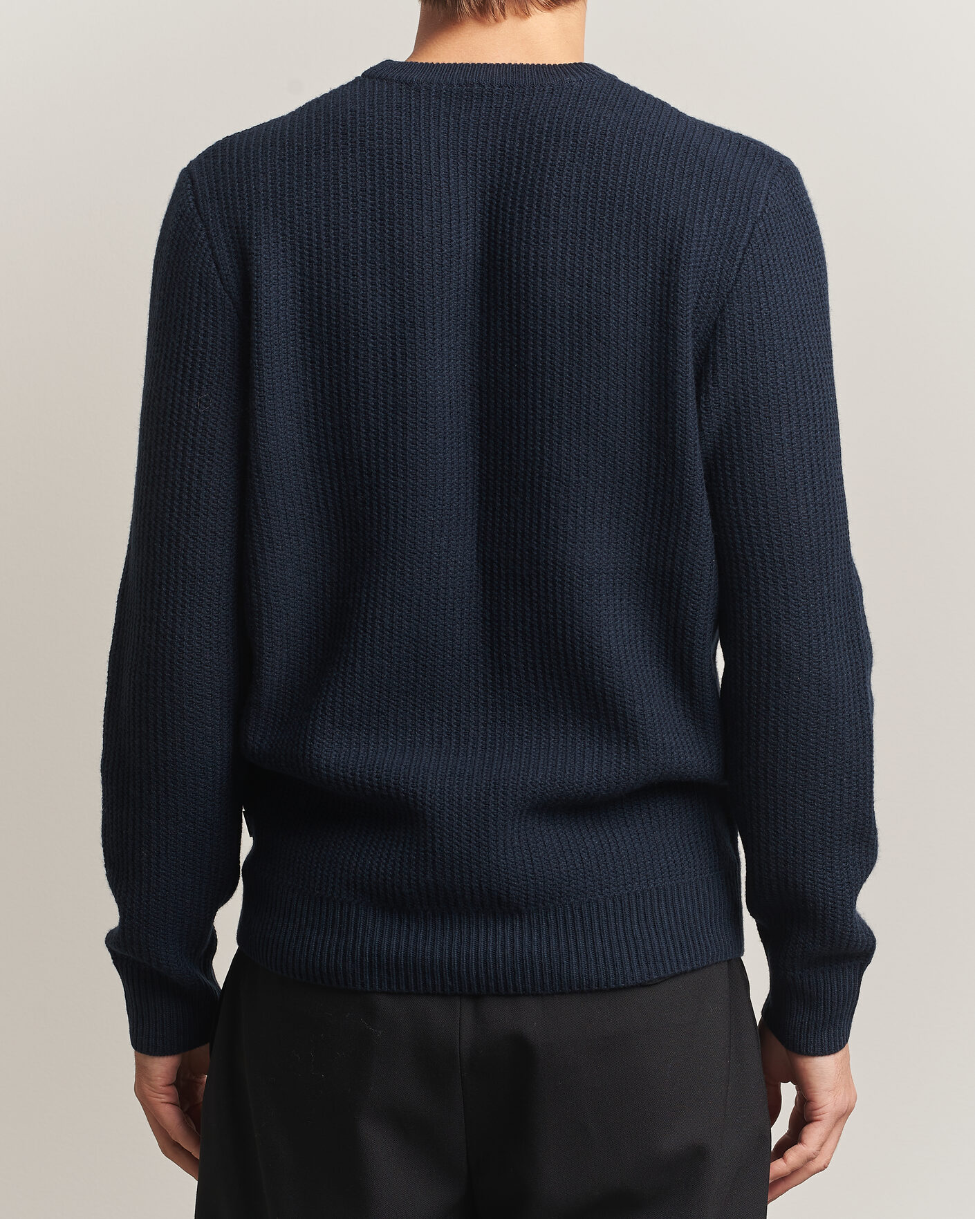 Herren | Pullover | BOSS BLACK | Fiocchetto Wool/Cashmere Crew Neck Dark Blue