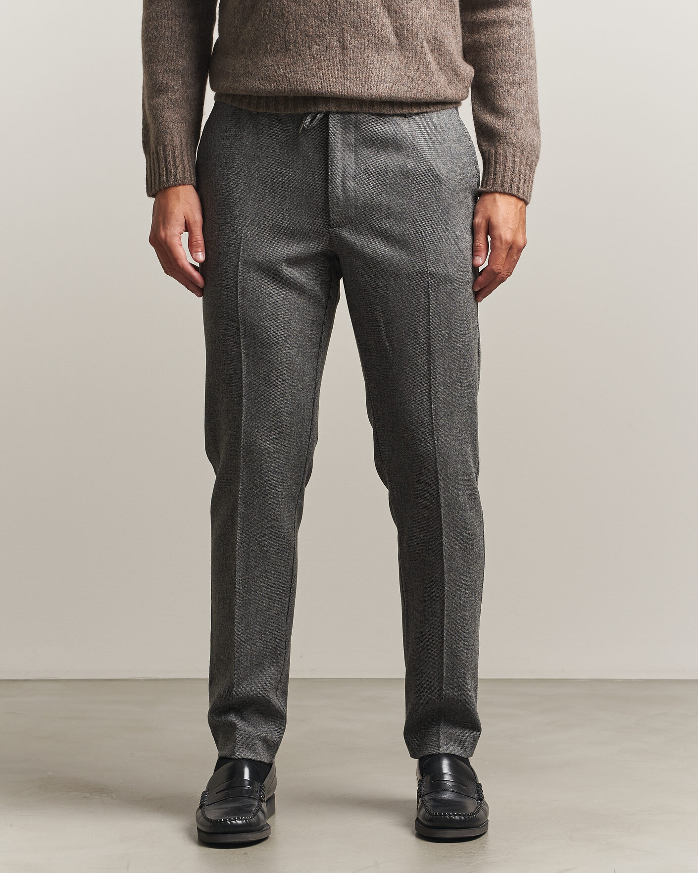 Herren | Hosen | BOSS BLACK | Kane Brushed Drawstring Trousers Medium Grey
