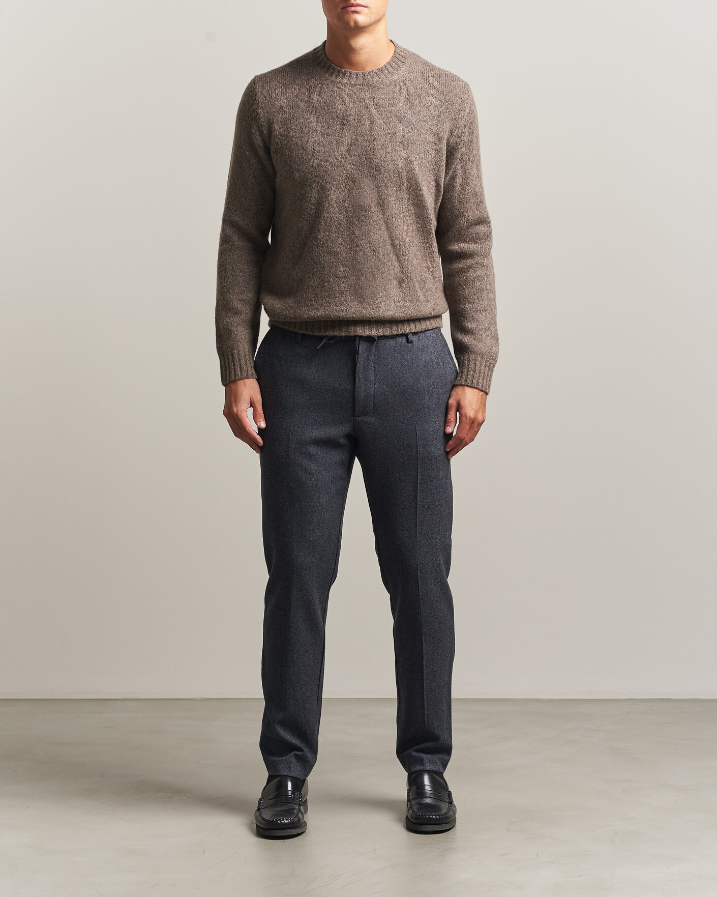 Herren | Hosen | BOSS BLACK | Kane Brushed Drawstring Trousers Dark Blue