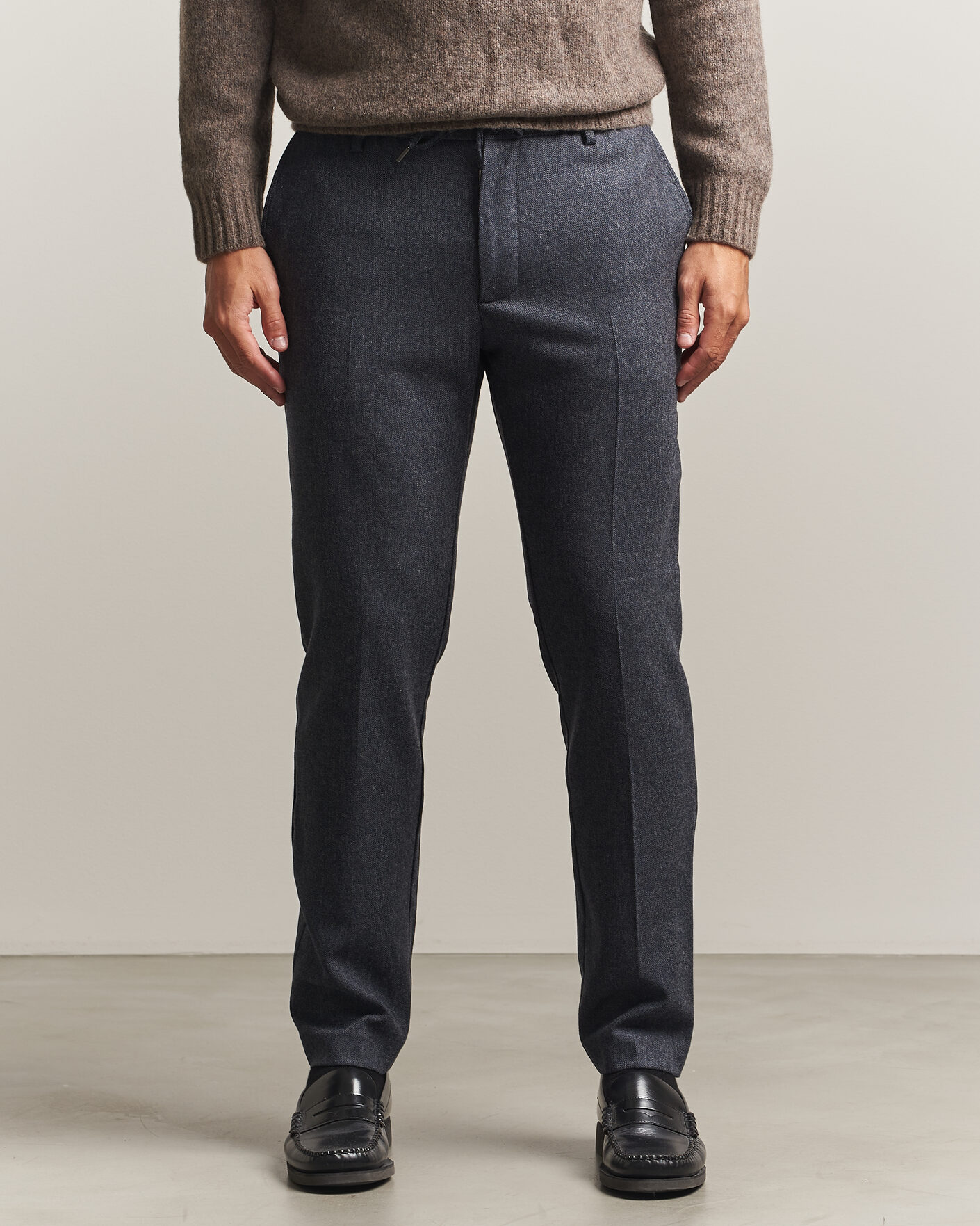 Herren | Hosen | BOSS BLACK | Kane Brushed Drawstring Trousers Dark Blue