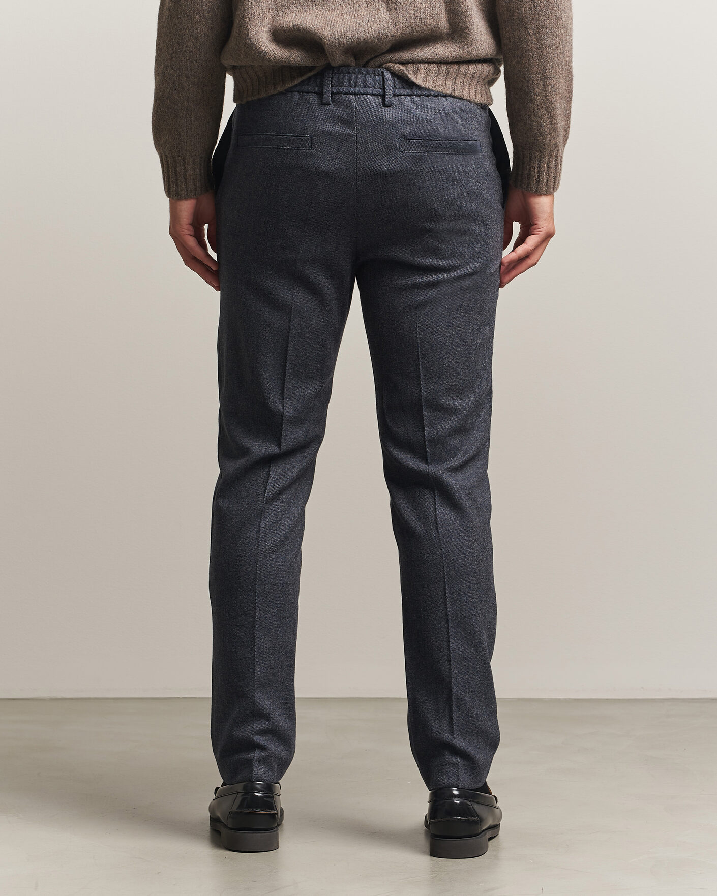 Herren | Hosen | BOSS BLACK | Kane Brushed Drawstring Trousers Dark Blue