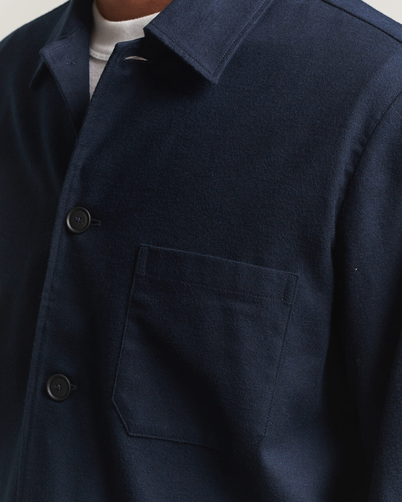 Herren | Hemden | BOSS BLACK | Cai Cotton Overshirt Dark Blue
