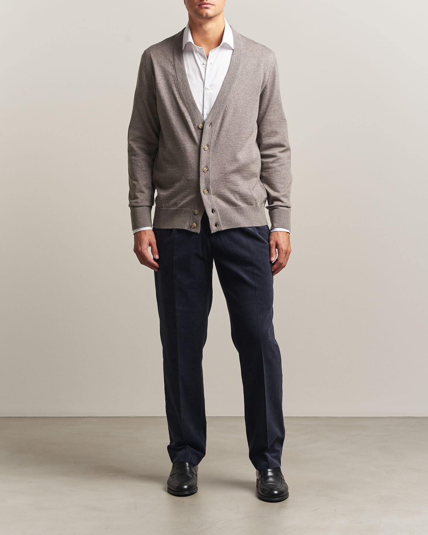 Herren | Pullover | BOSS BLACK | Mardon Wool Cardigan Open Brown