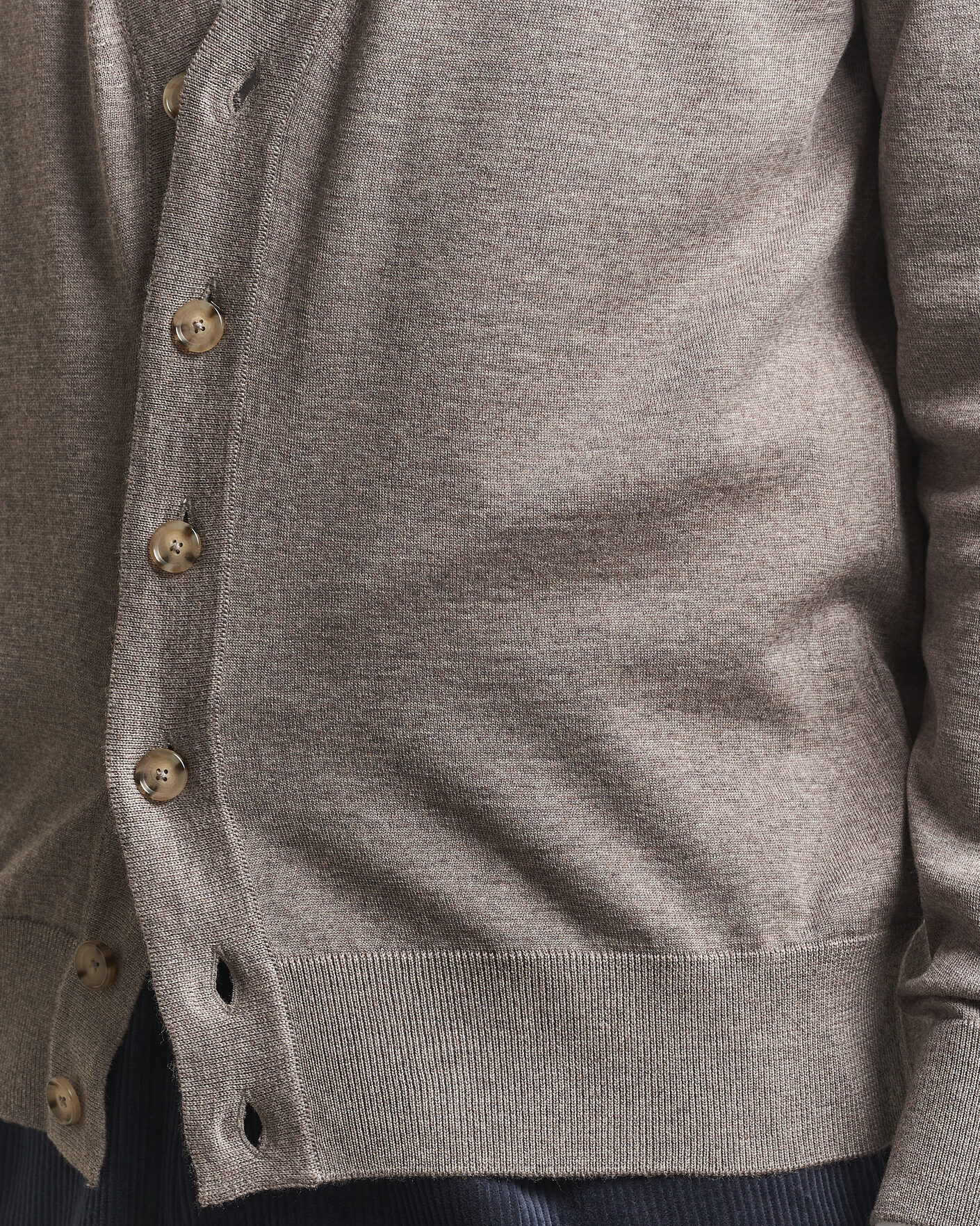 Herren | Pullover | BOSS BLACK | Mardon Wool Cardigan Open Brown