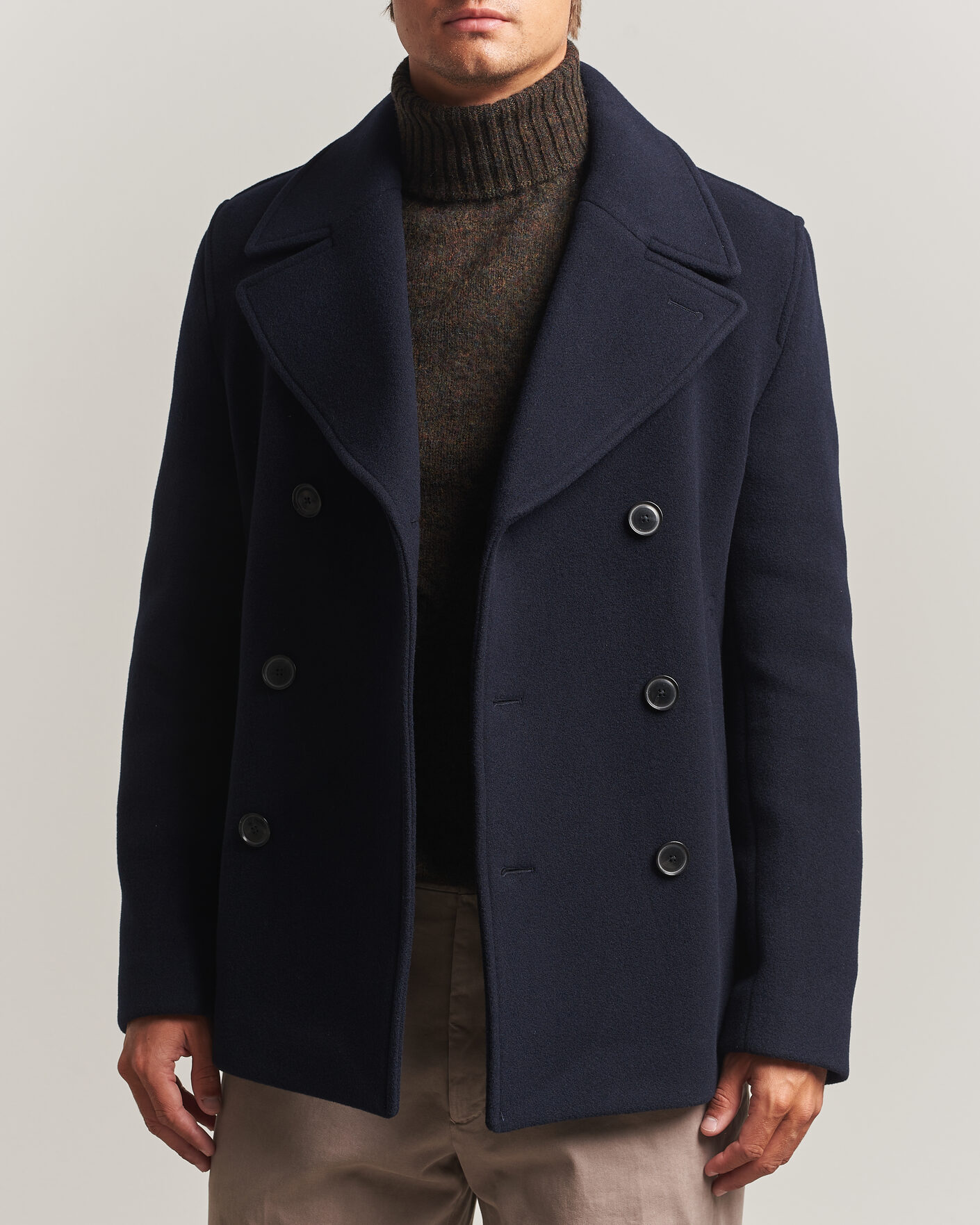 Herren | Jacken | BOSS BLACK | Hyde Wool Peacoat Dark Blue
