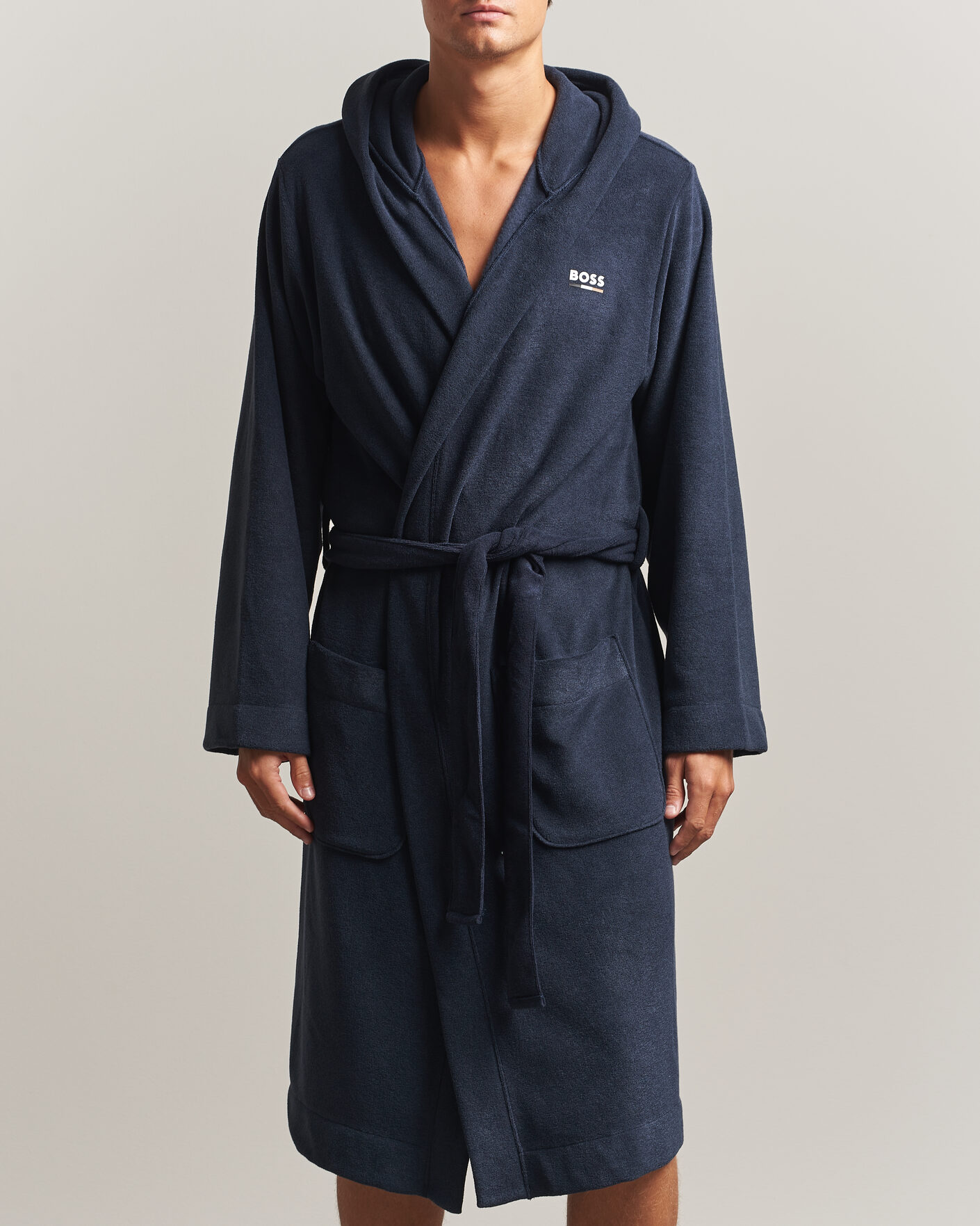 Herren | Schlafanzüge & Bademäntel | BOSS BLACK | Terry Robe Dark Blue