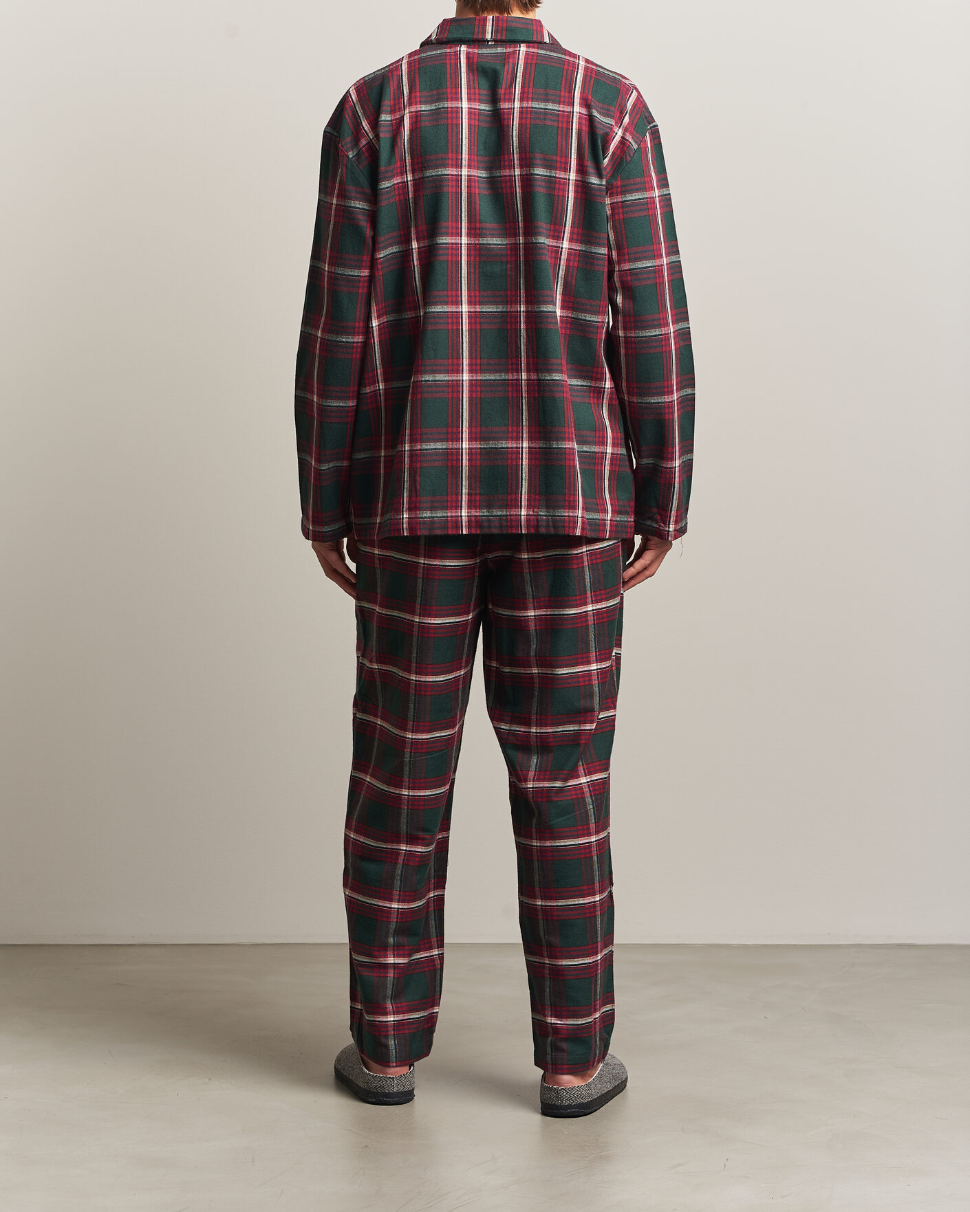 Herren | Schlafanzüge & Bademäntel | BOSS BLACK | Checked Flannel Pyjama Set Open Red