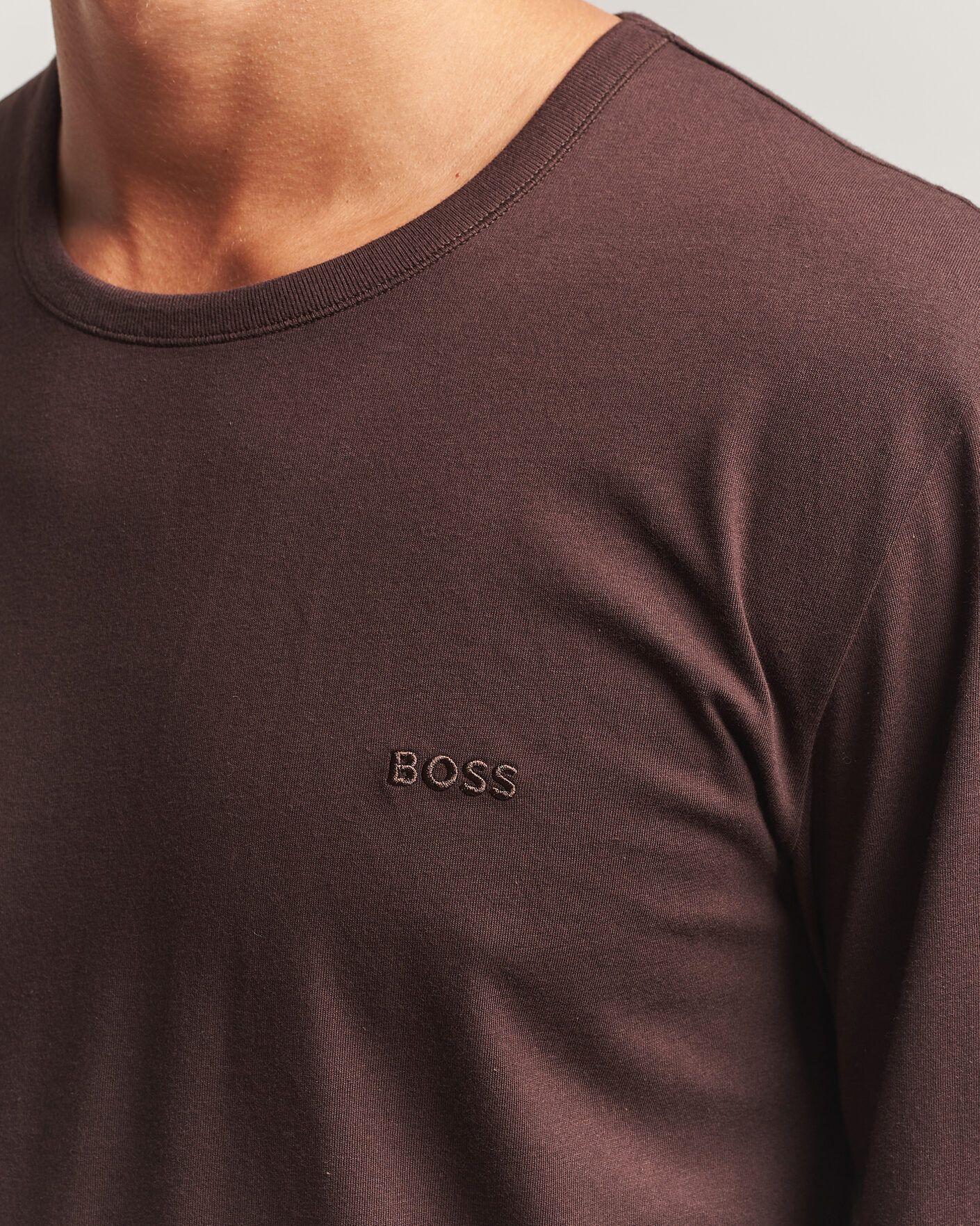 Herren | T-Shirts | BOSS BLACK | 3-Pack Long Sleeve T-Shirt White/Black/Brown