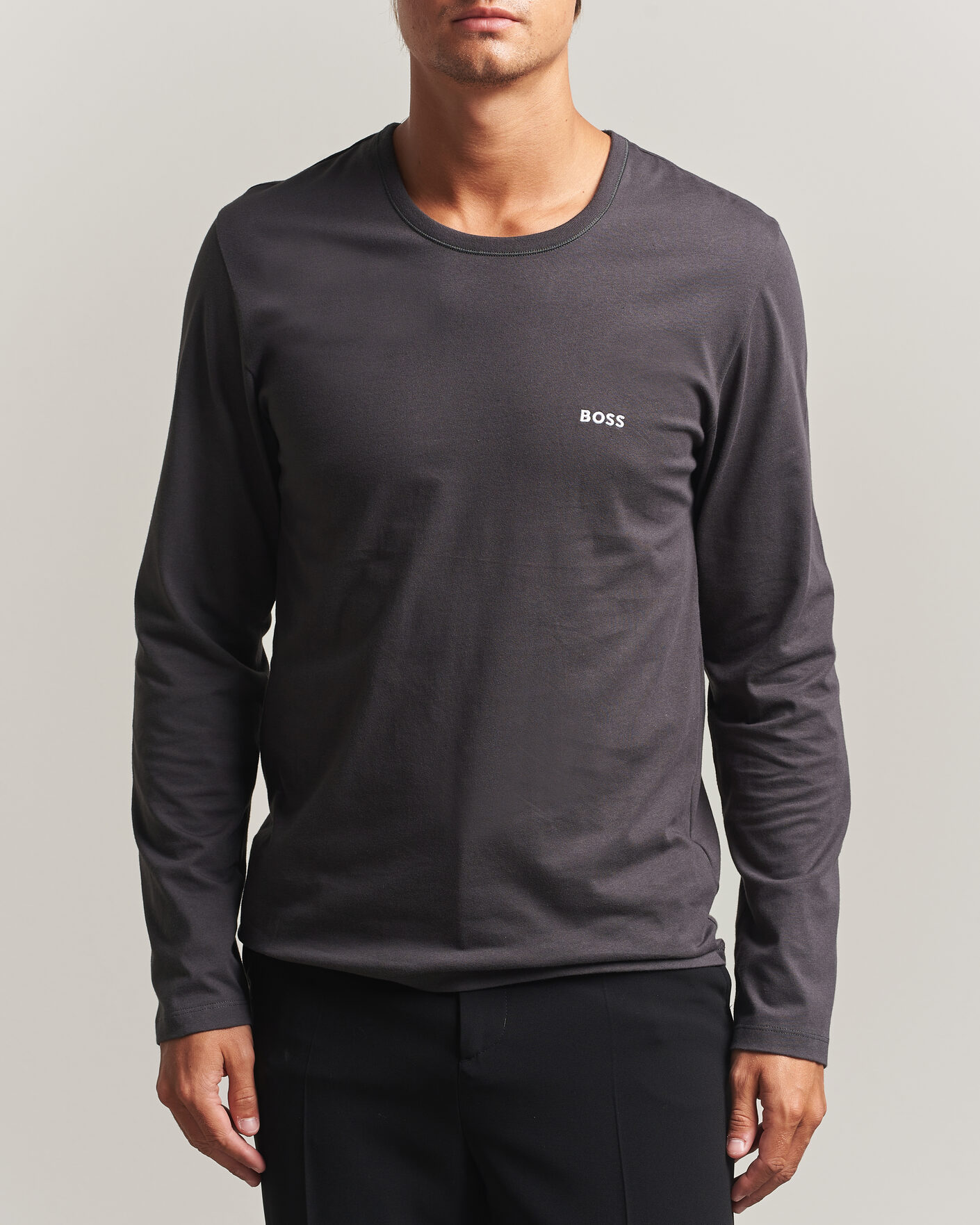 Herren | T-Shirts | BOSS BLACK | 3-Pack Long Sleeve T-Shirt Blue/Navy/Grey