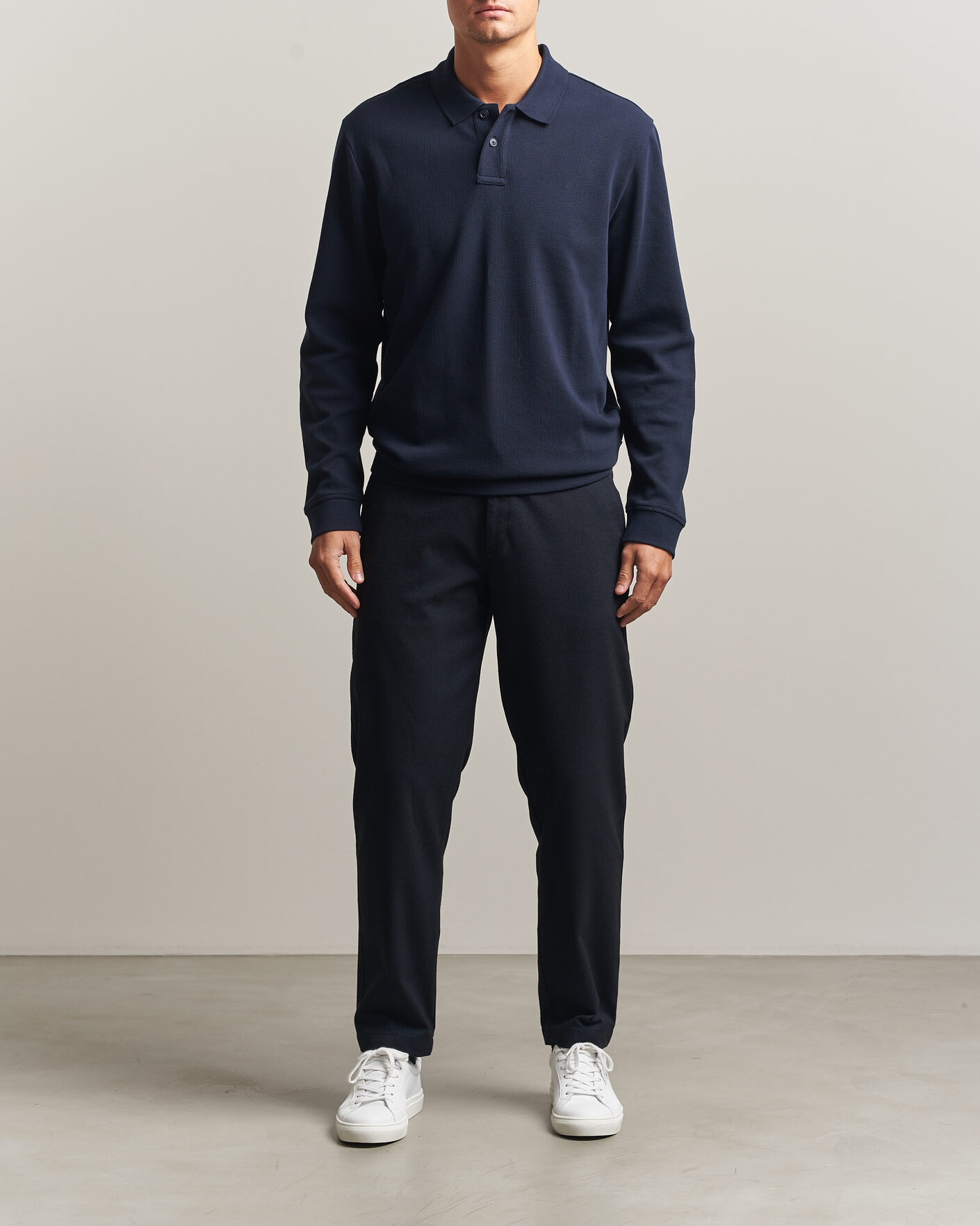 Herren | Hosen | BOSS ORANGE | Tapered Fit Drawstring Chino Dark Blue