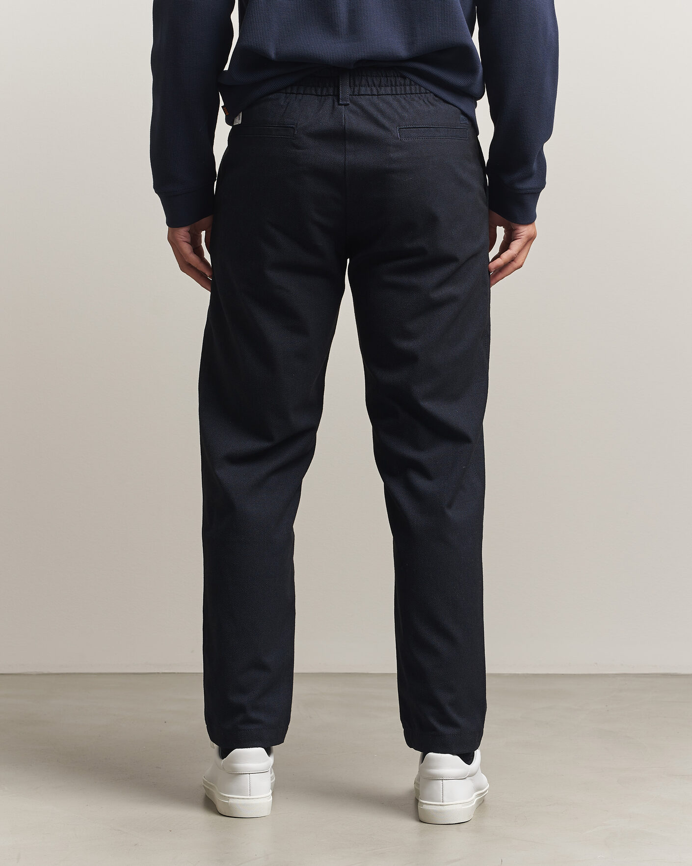 Herren | Hosen | BOSS ORANGE | Tapered Fit Drawstring Chino Dark Blue