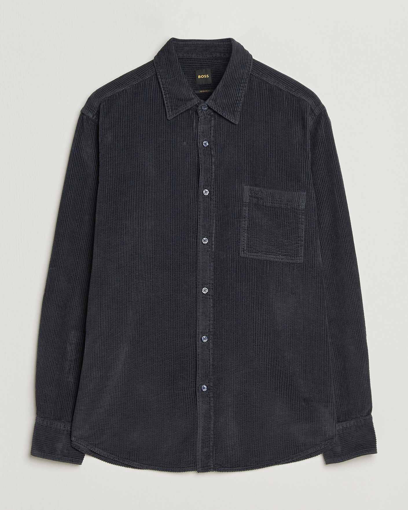 Herren | Hemden | BOSS ORANGE | Relegant Corduroy Shirt Dark Blue