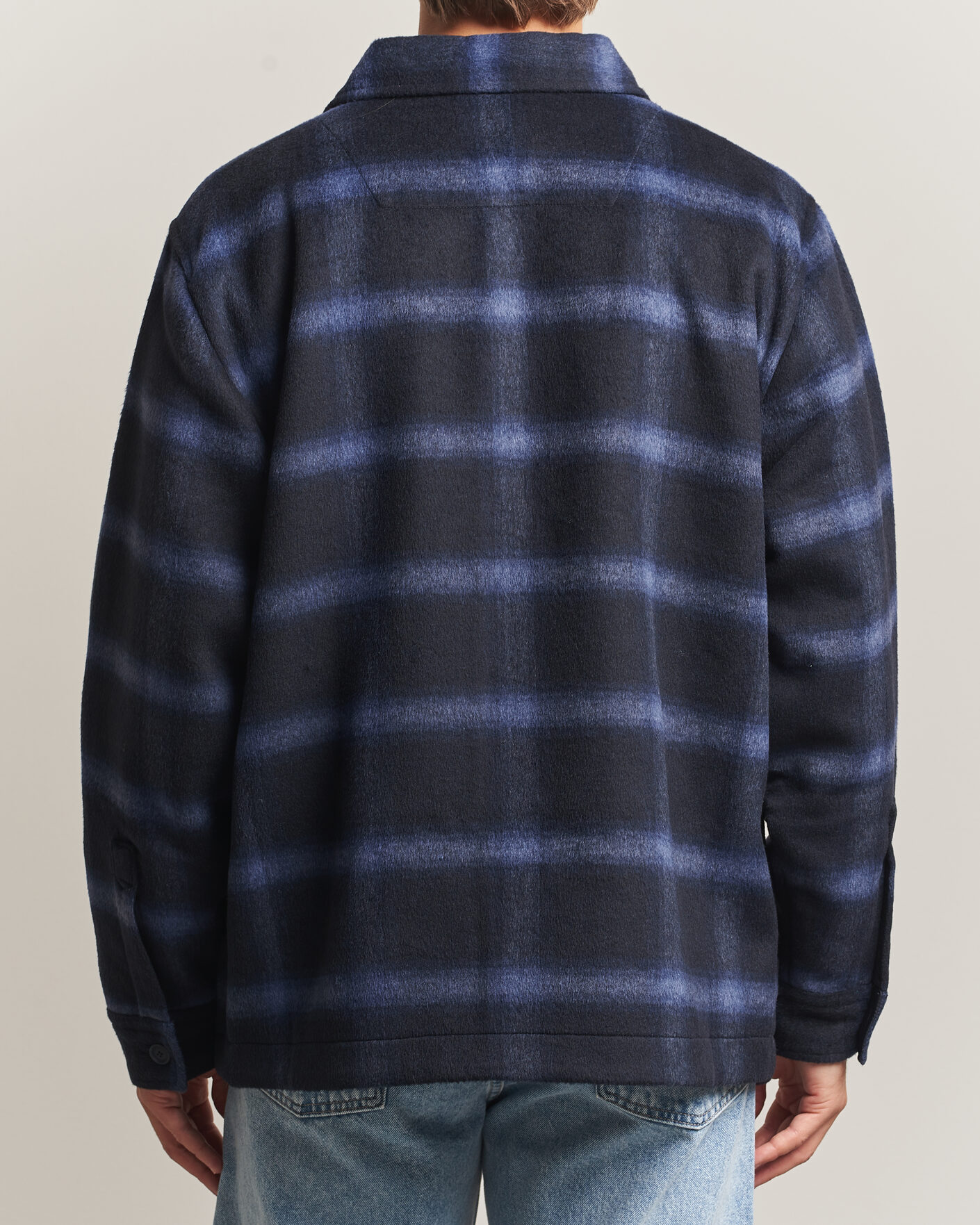Herren | Jacken | BOSS ORANGE | Losky Flannel Checked Overshirt Dark Blue