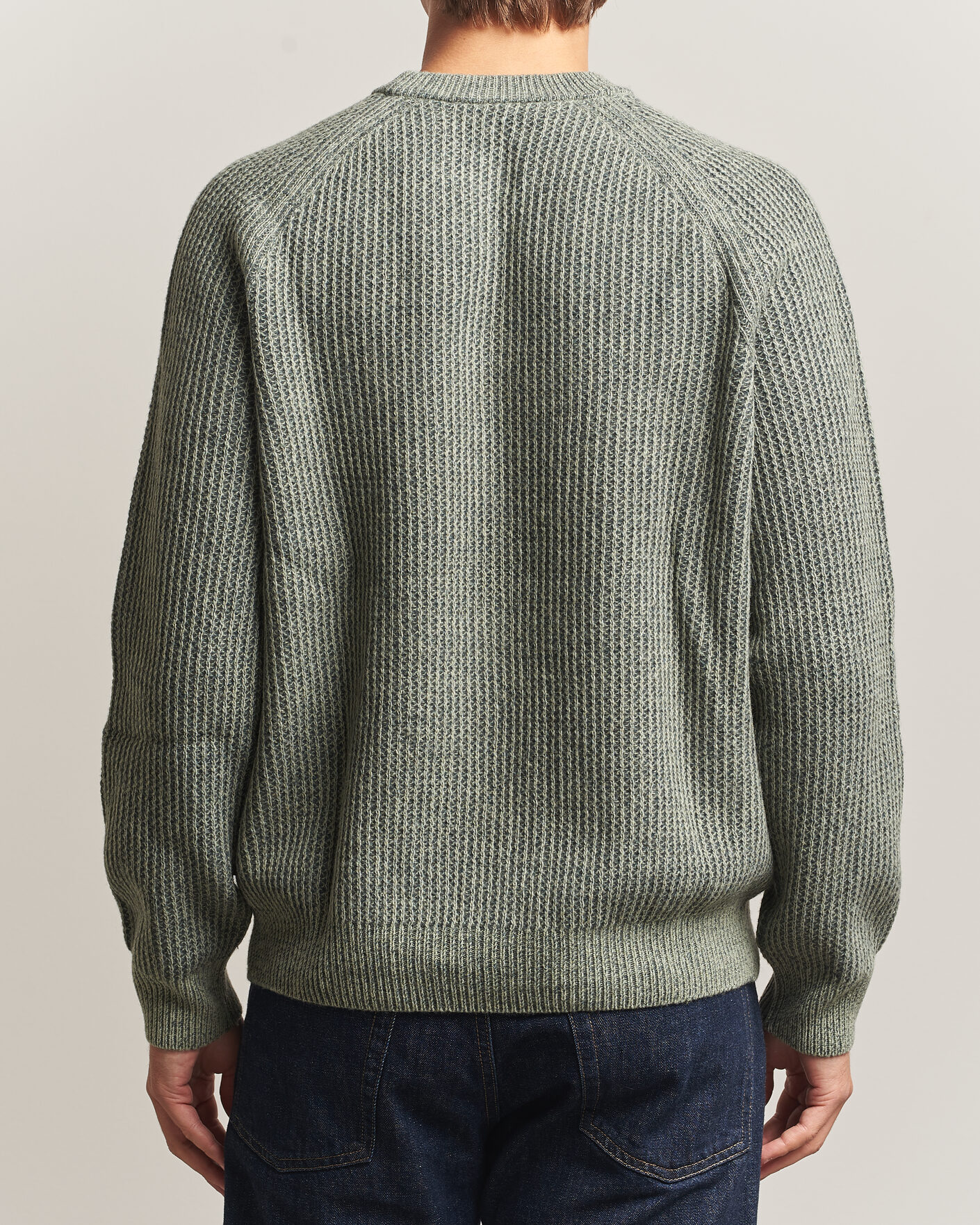 Herren | Pullover | BOSS ORANGE | Kepler Wool Knitted Sweater Open Green